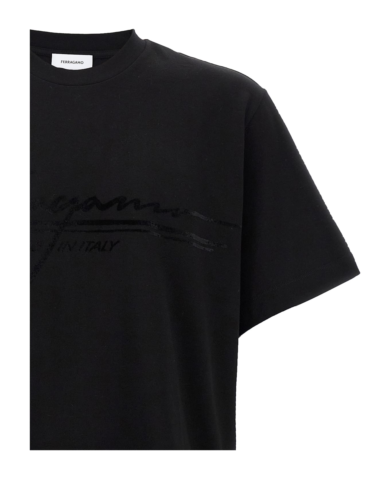Ferragamo 
firma
 T-shirt - Black  