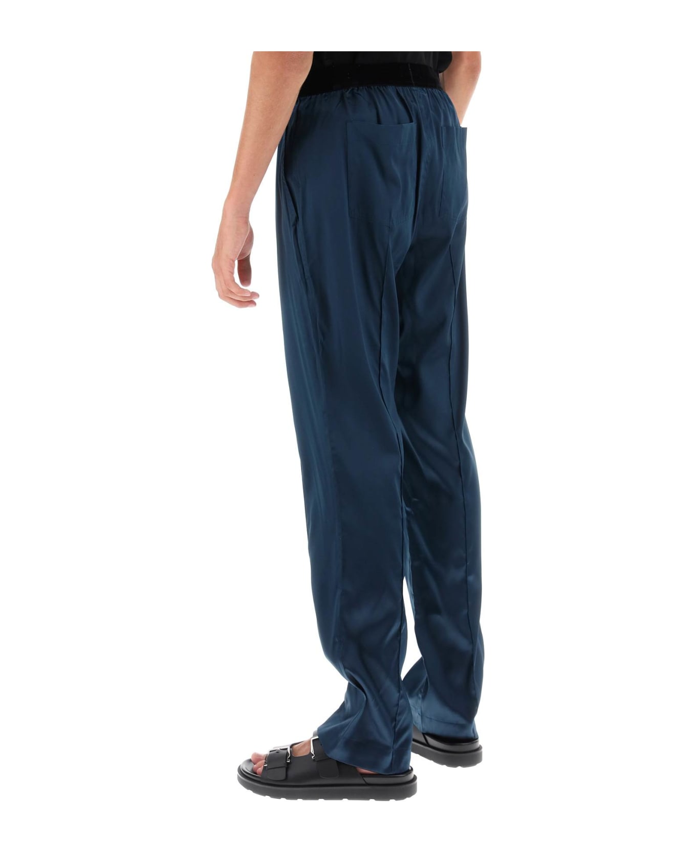 Tom Ford Silk Pajama Pants - DEEP OCEAN (Blue) ボトムス