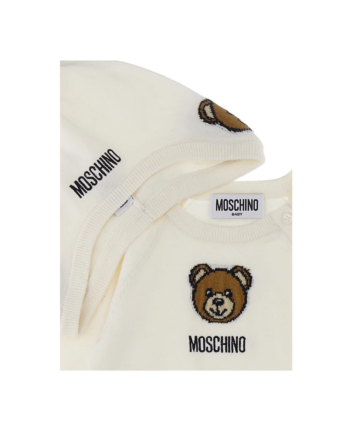 Moschino Jersey+pant+shirt - WHITE