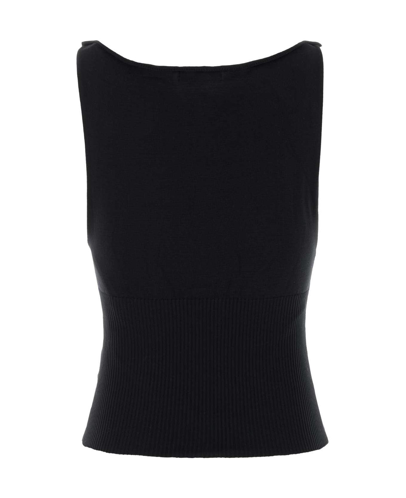 Gimaguas Black Nylon Oto Tank Top - BLACK
