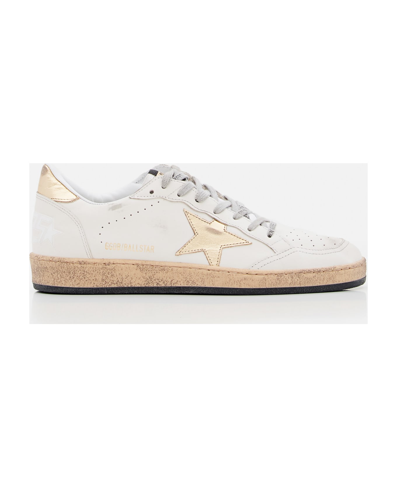 Golden Goose Ballstar Leather Sneakers - White