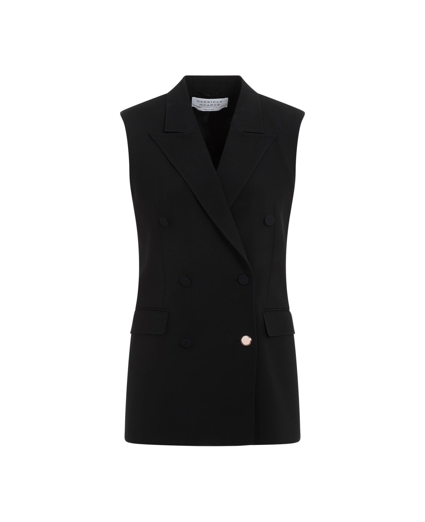 Gabriela Hearst Mayte Vest - Blk Black