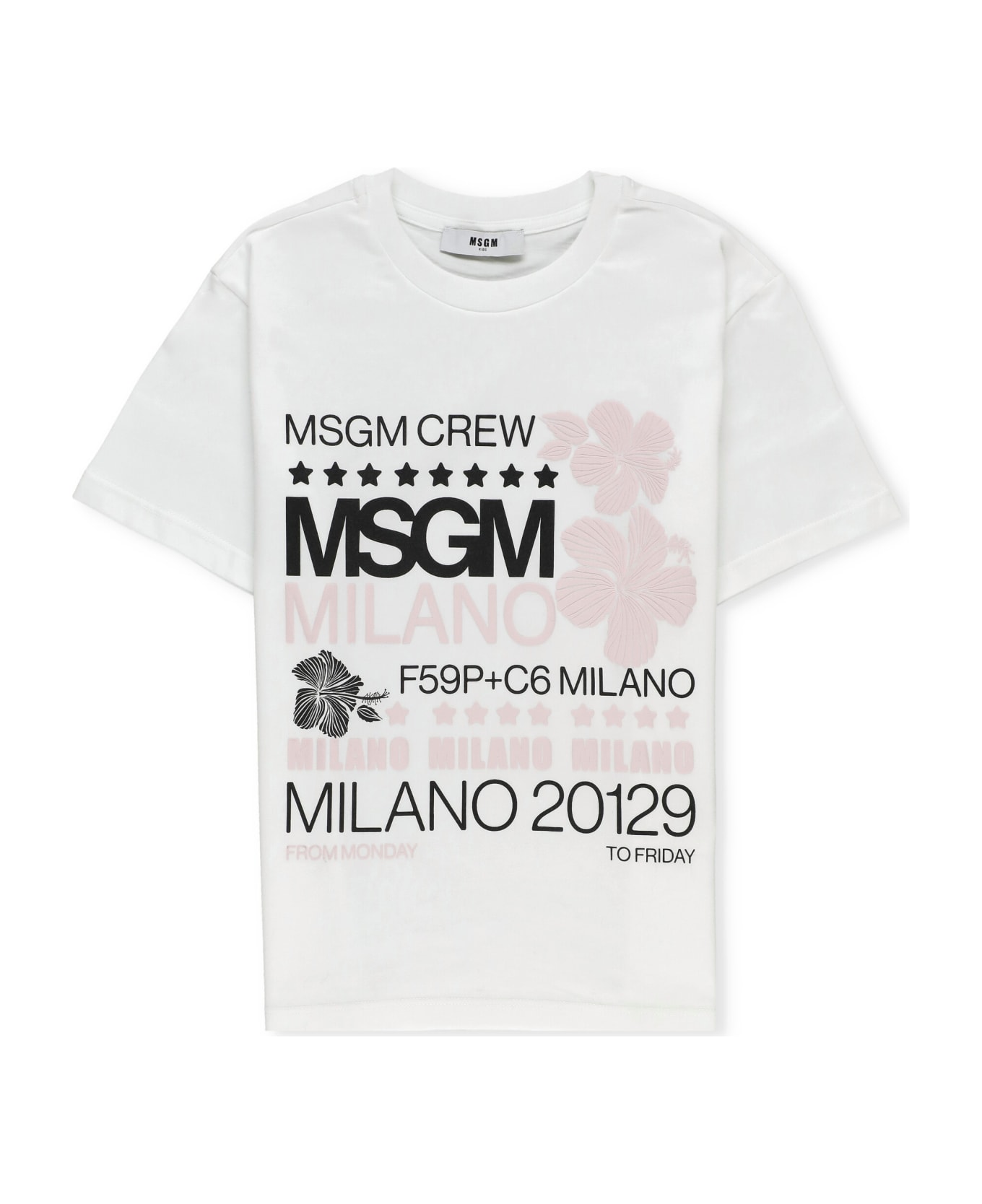MSGM Cotton T-shirt - White