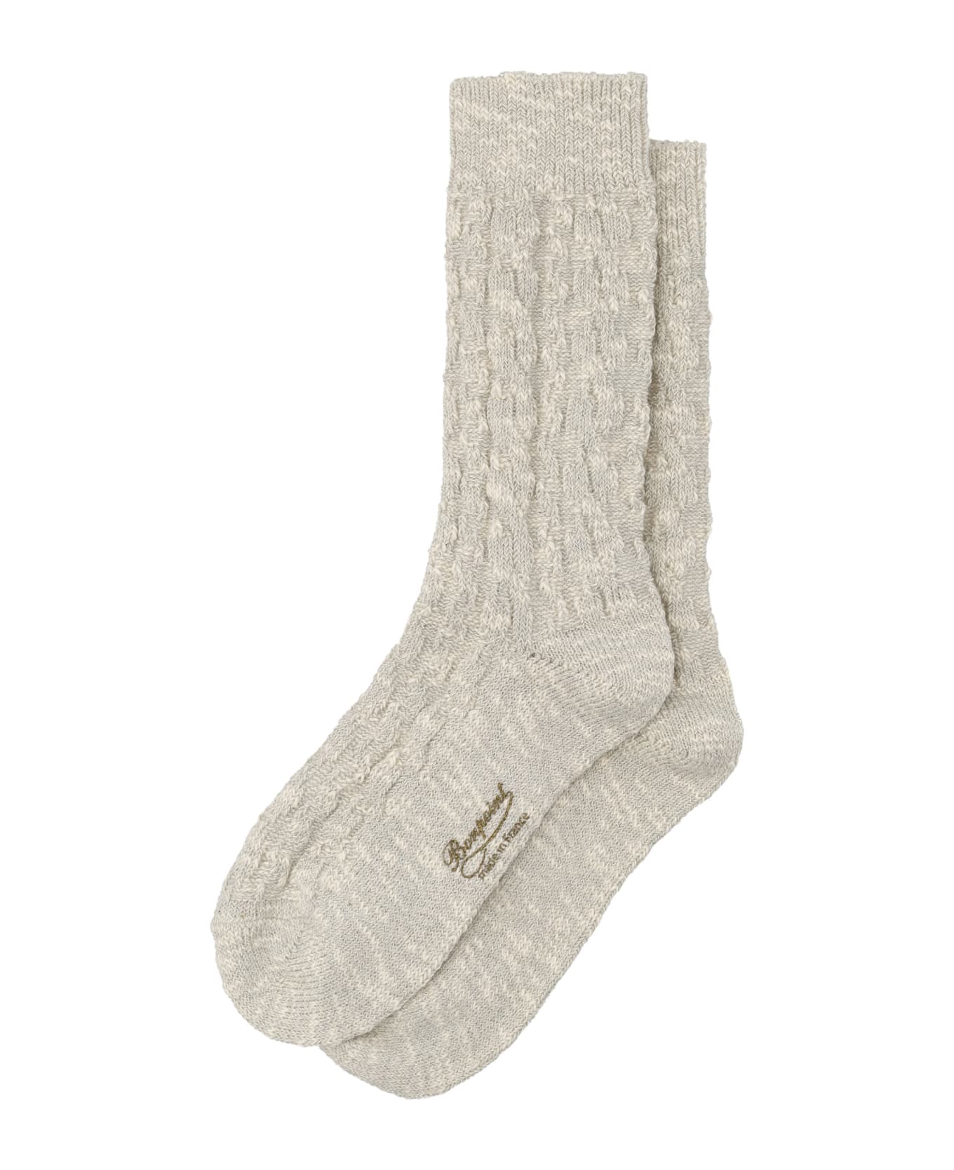 Bonpoint Knit Sock - MASTIC CHINE