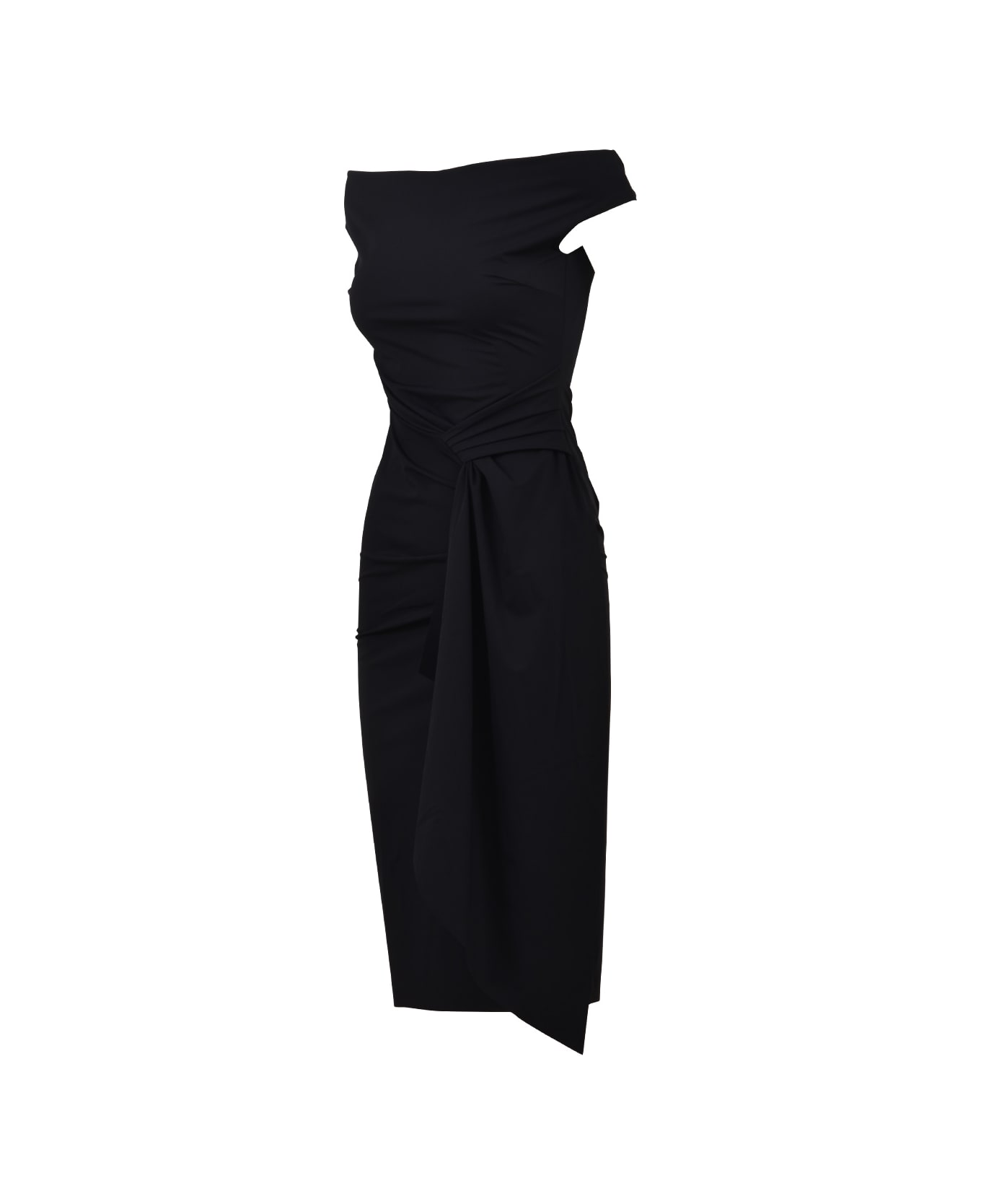 La Petit Robe Di Chiara Boni Off Shoulder Dress Black | italist, ALWAYS ...