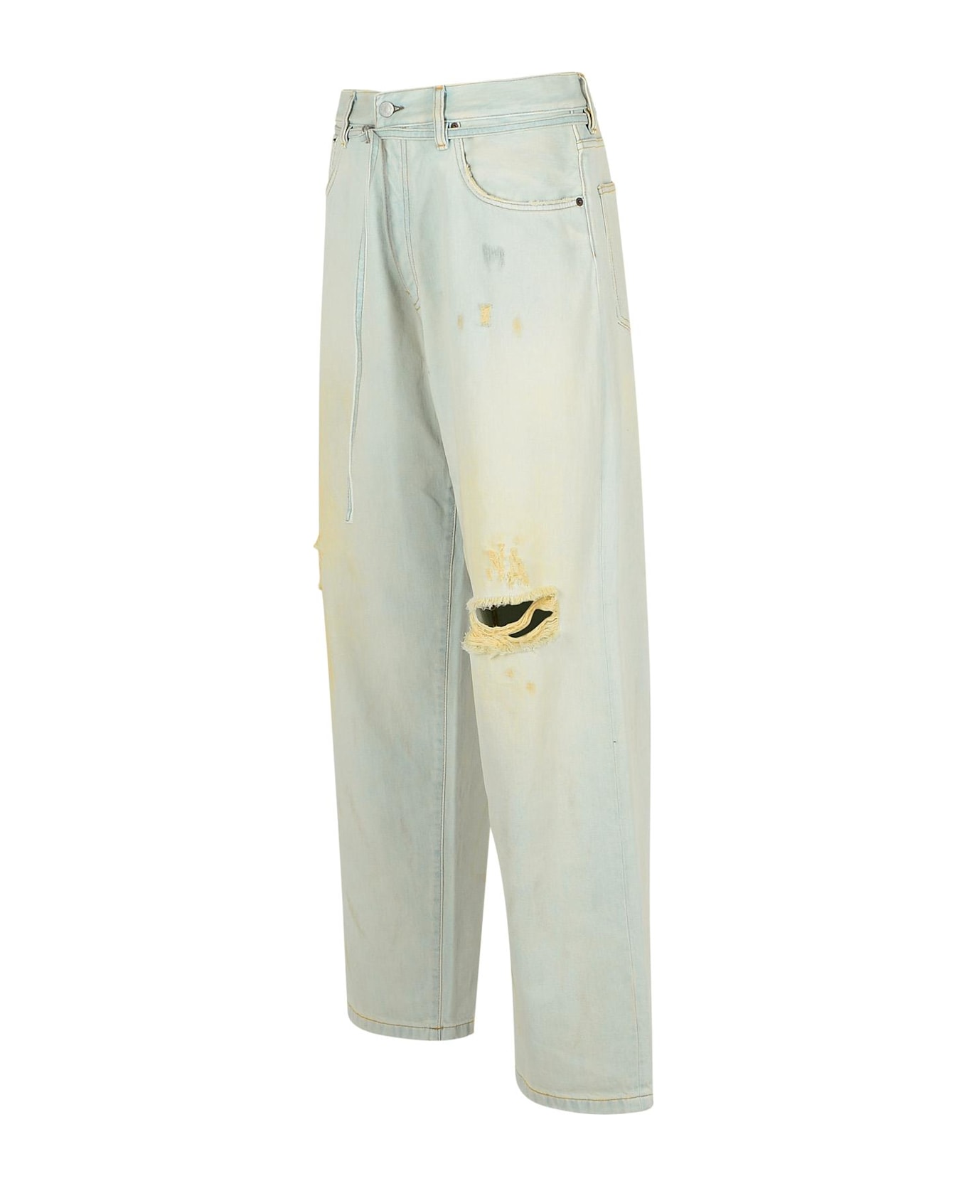 Acne Studios 'shorebreak' Light Blue Cotton Jeans - Light Blue