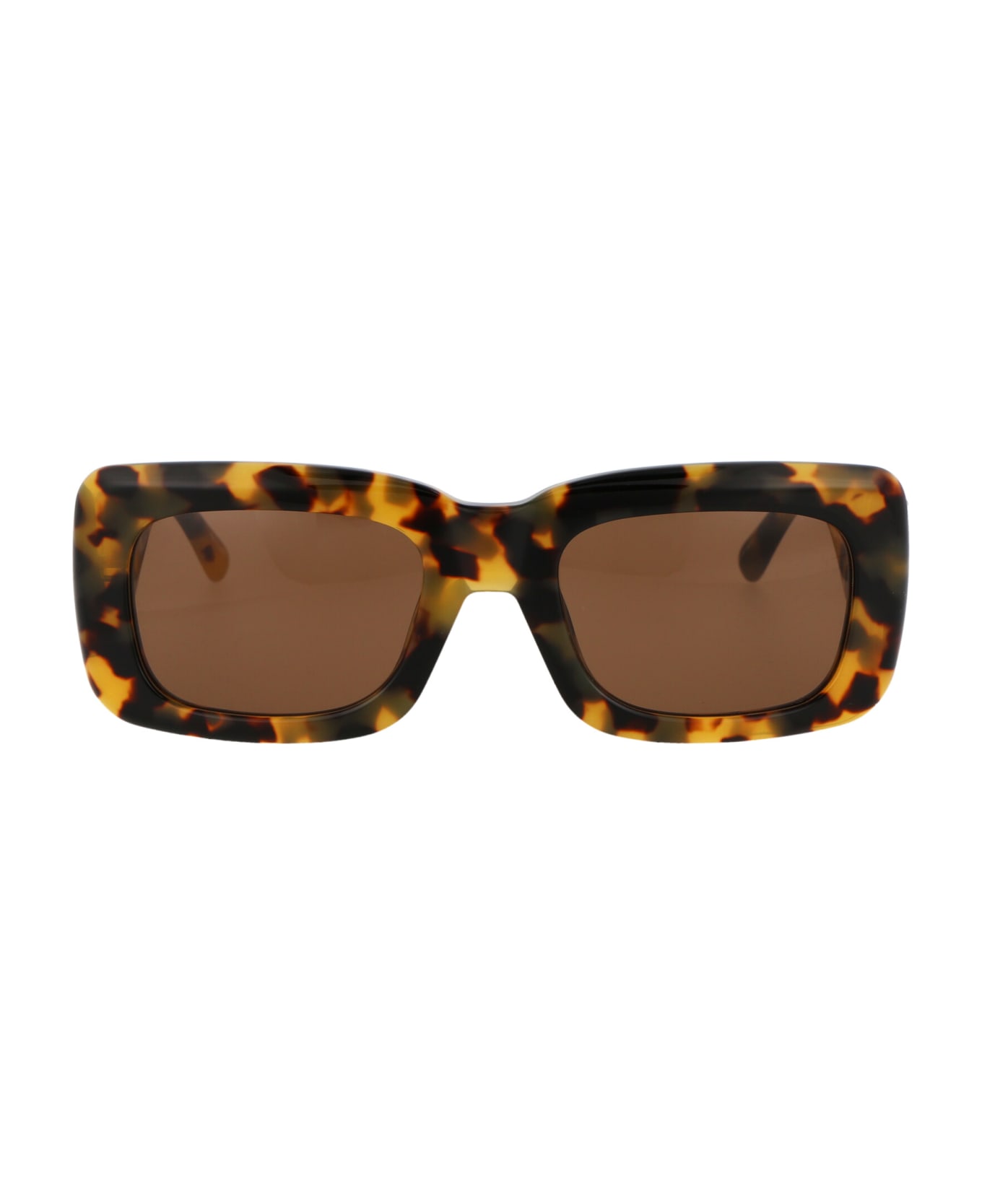 The Attico Marfa Sunglasses - T-SHELL/YELLOWGOLD/BROWN