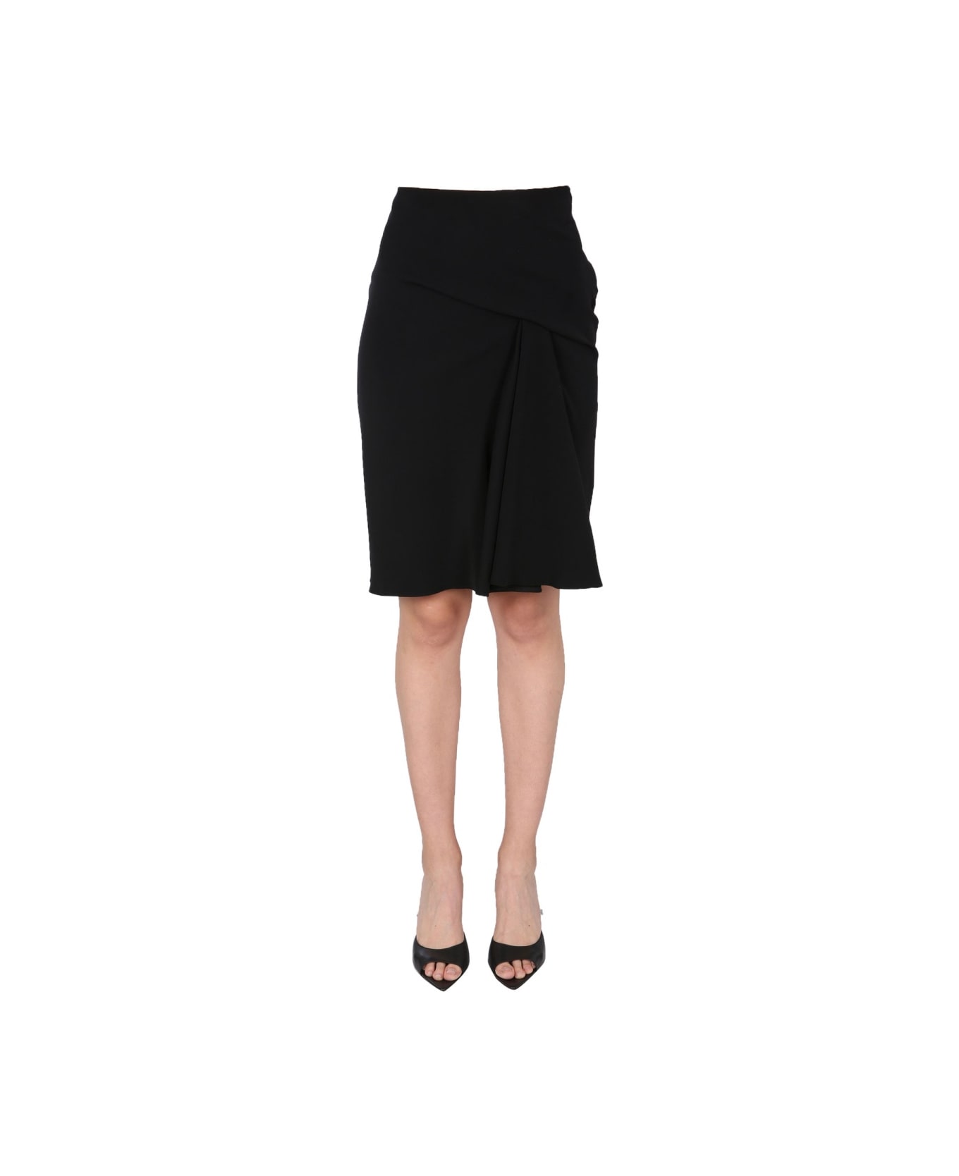 Versace Midi Skirt - BLACK