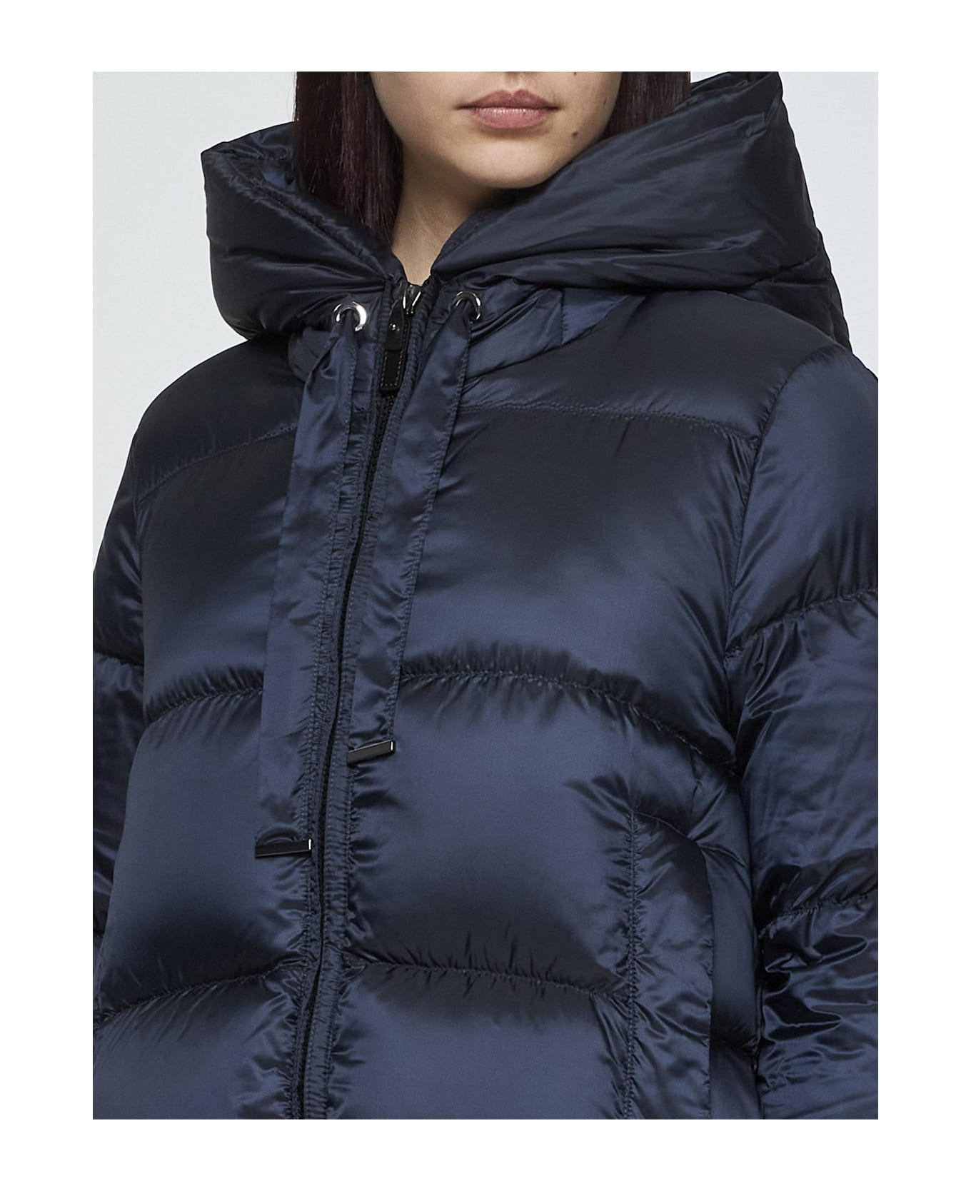 Max Mara The Cube Seia Quilted Nylon Down Jacket - BLUE