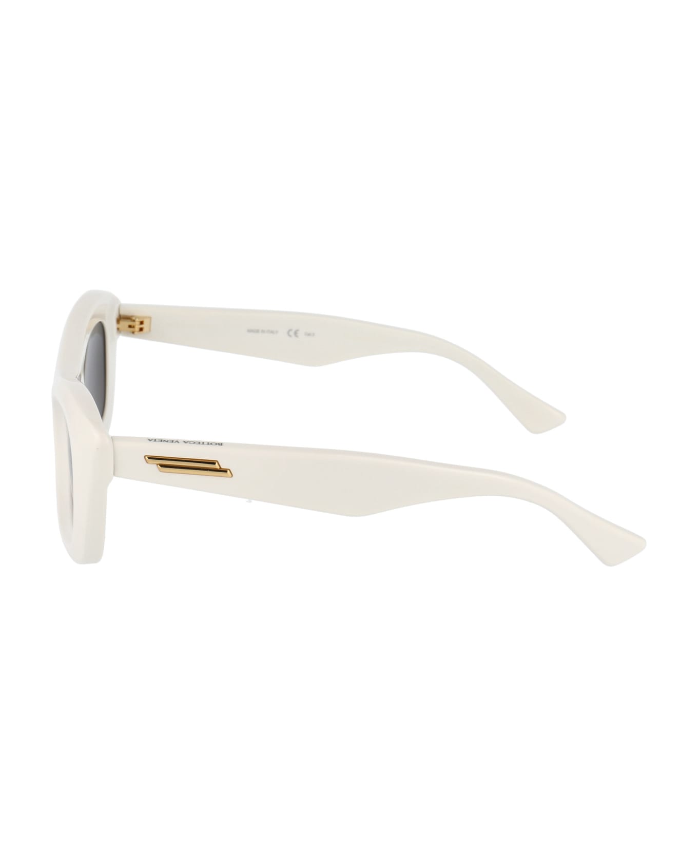 Bottega Veneta Eyewear Bv1088s Sunglasses - 002 IVORY IVORY GREY