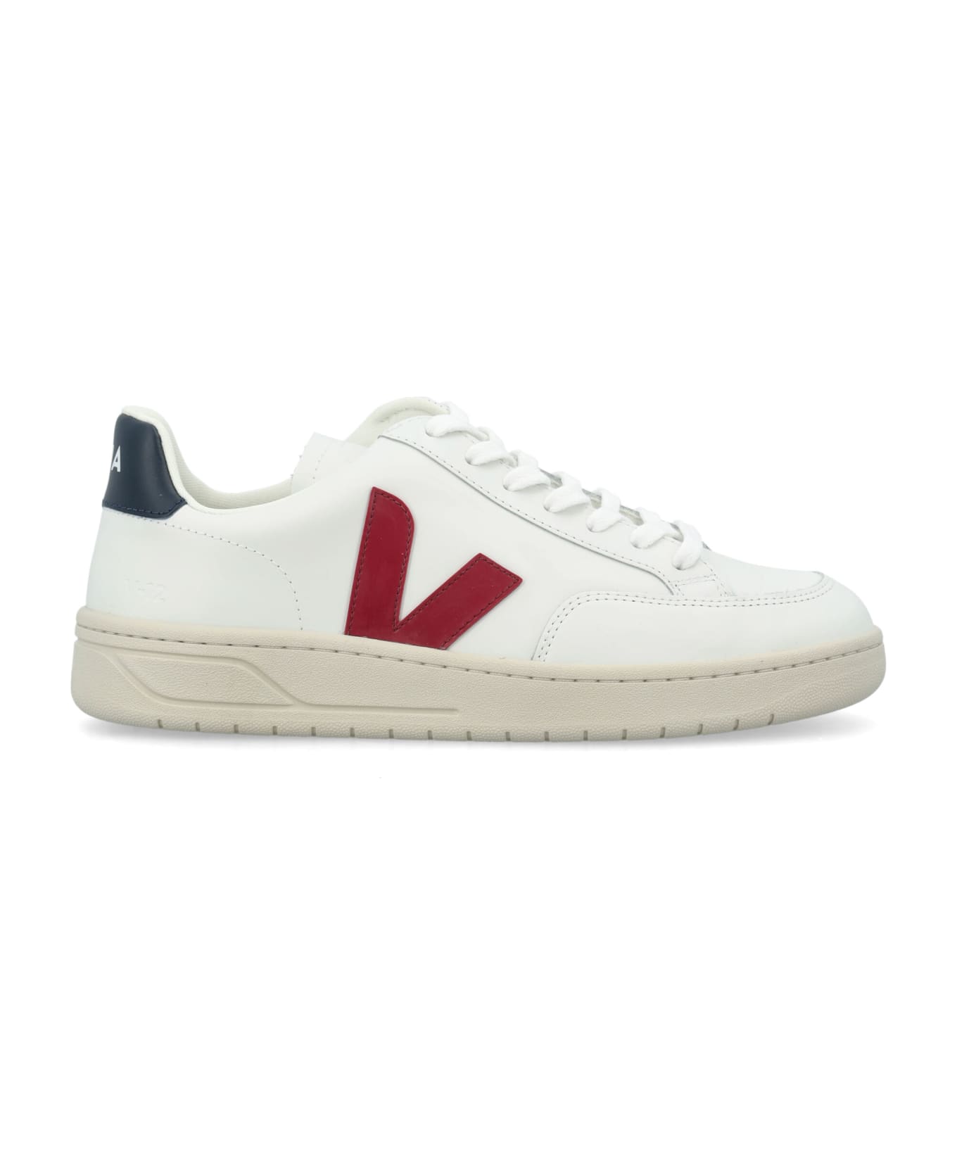 Veja V-12 Sneakers - EXTRA-WHITE_MARSALA_NAUTICO