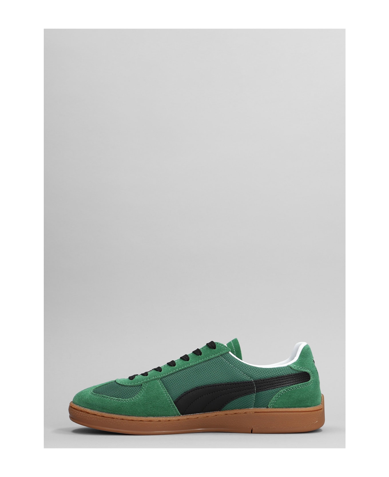 Puma Super Team Og Sneakers In Green Suede And Fabric - green