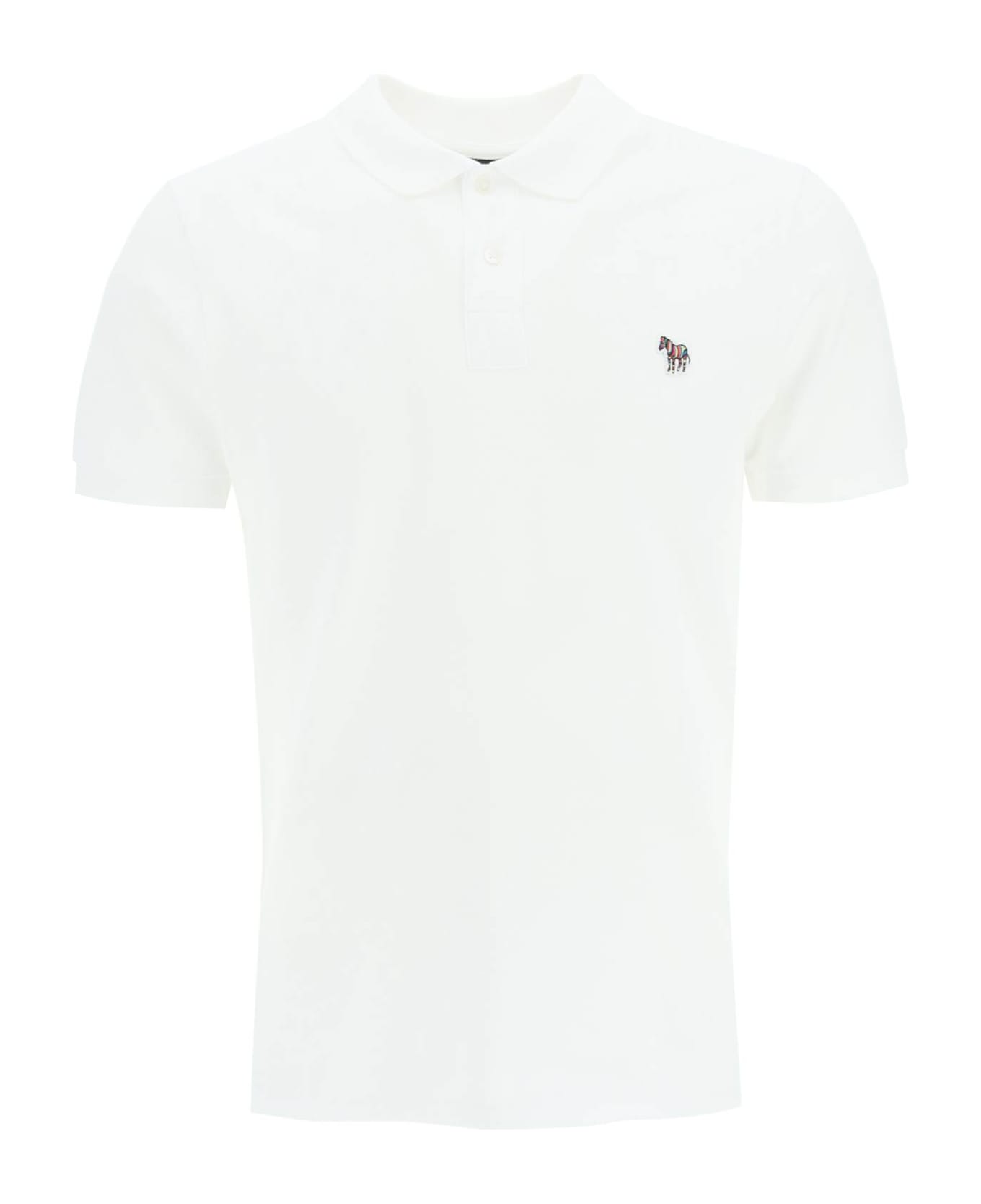 PS by Paul Smith Organic Cotton Slim Fit Polo Shirt - WHITE (White)
