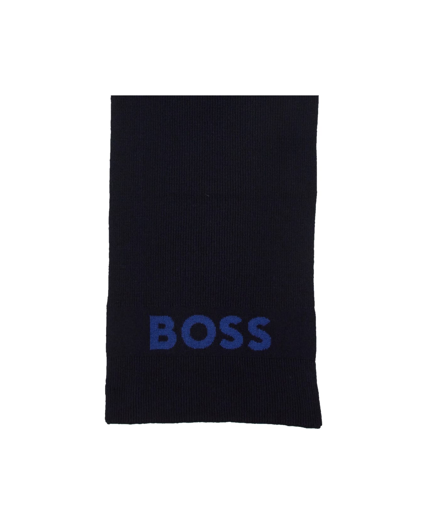 Hugo Boss "elio" Scarf - BLUE