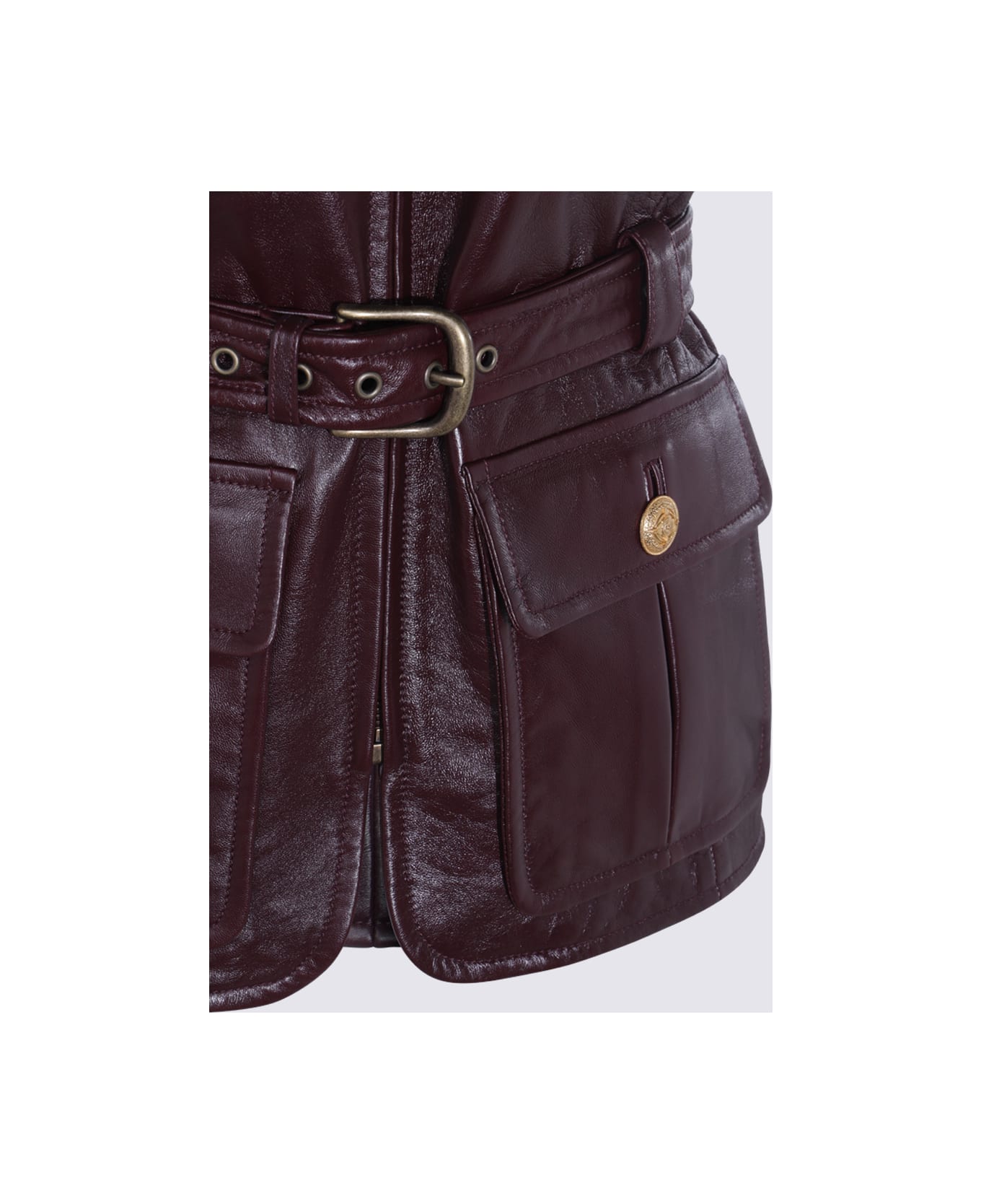 Chloé Brown Leather Jacket - CRAFTY BROWN