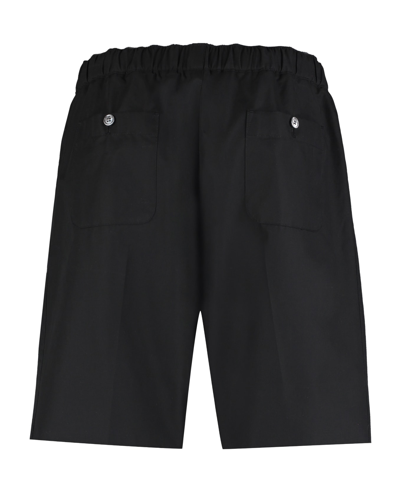 Alexander McQueen Cotton Bermuda Shorts - black