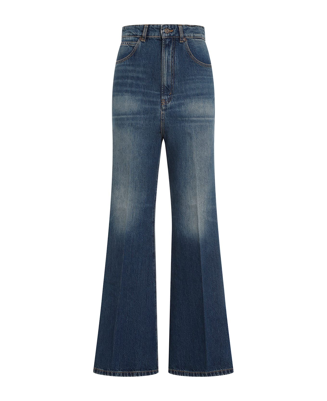 Victoria Beckham Wide Leg Kick Jeans - Broken Vintage Wash