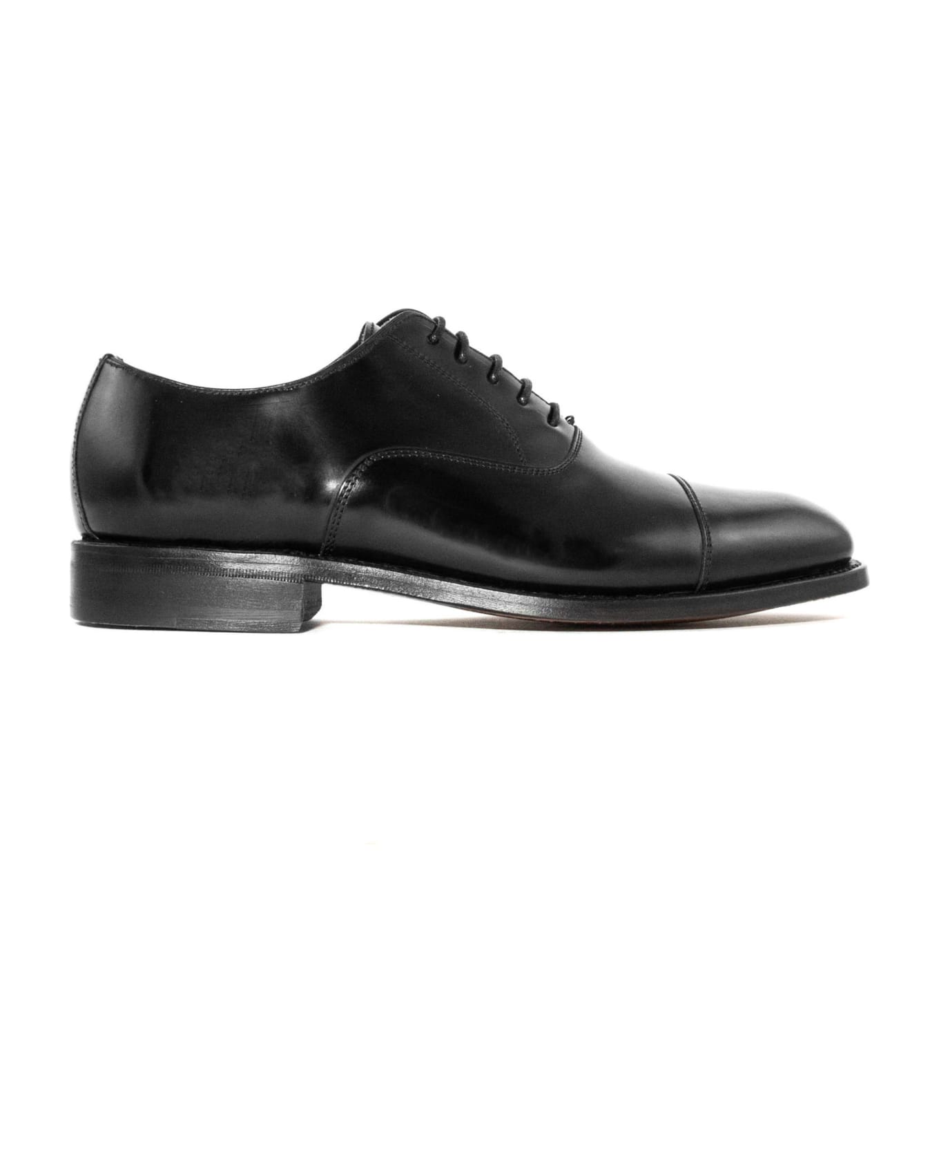 Berwick 1707 Black Leather Oxofrd your Shoes - Nero