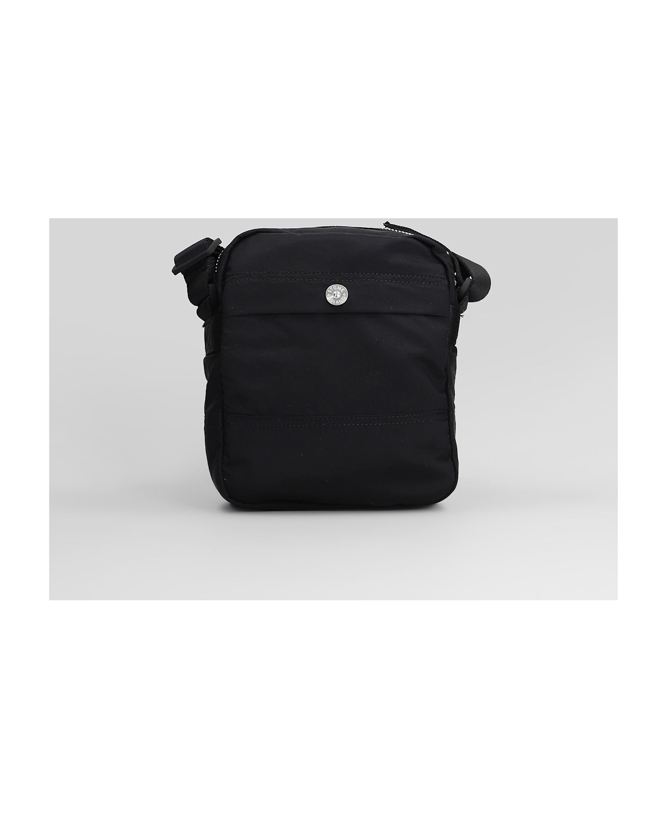 Stone Island Waist Bag In Black Polyamide - black