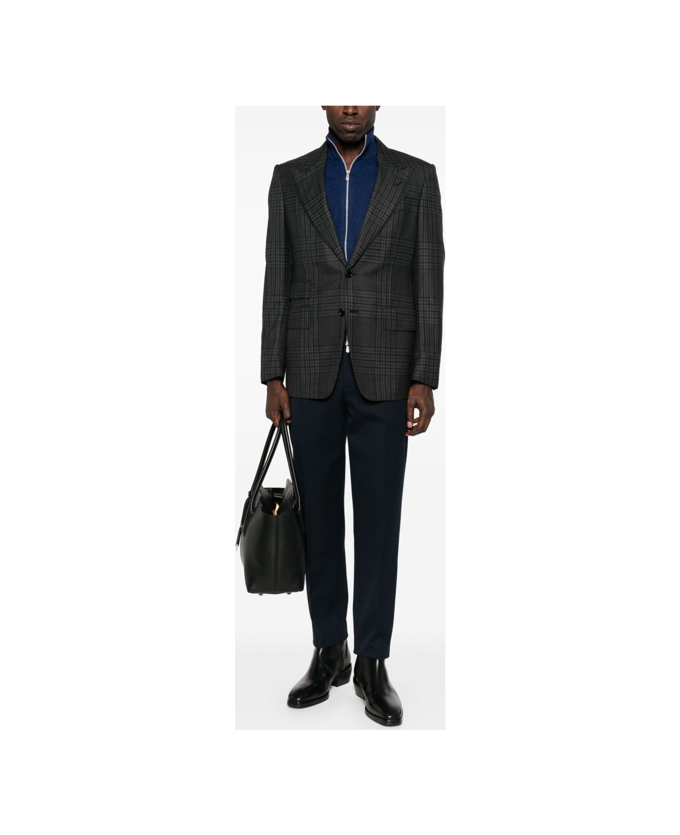 Brunello Cucinelli Cashmere Zipped Cardigan - Blue