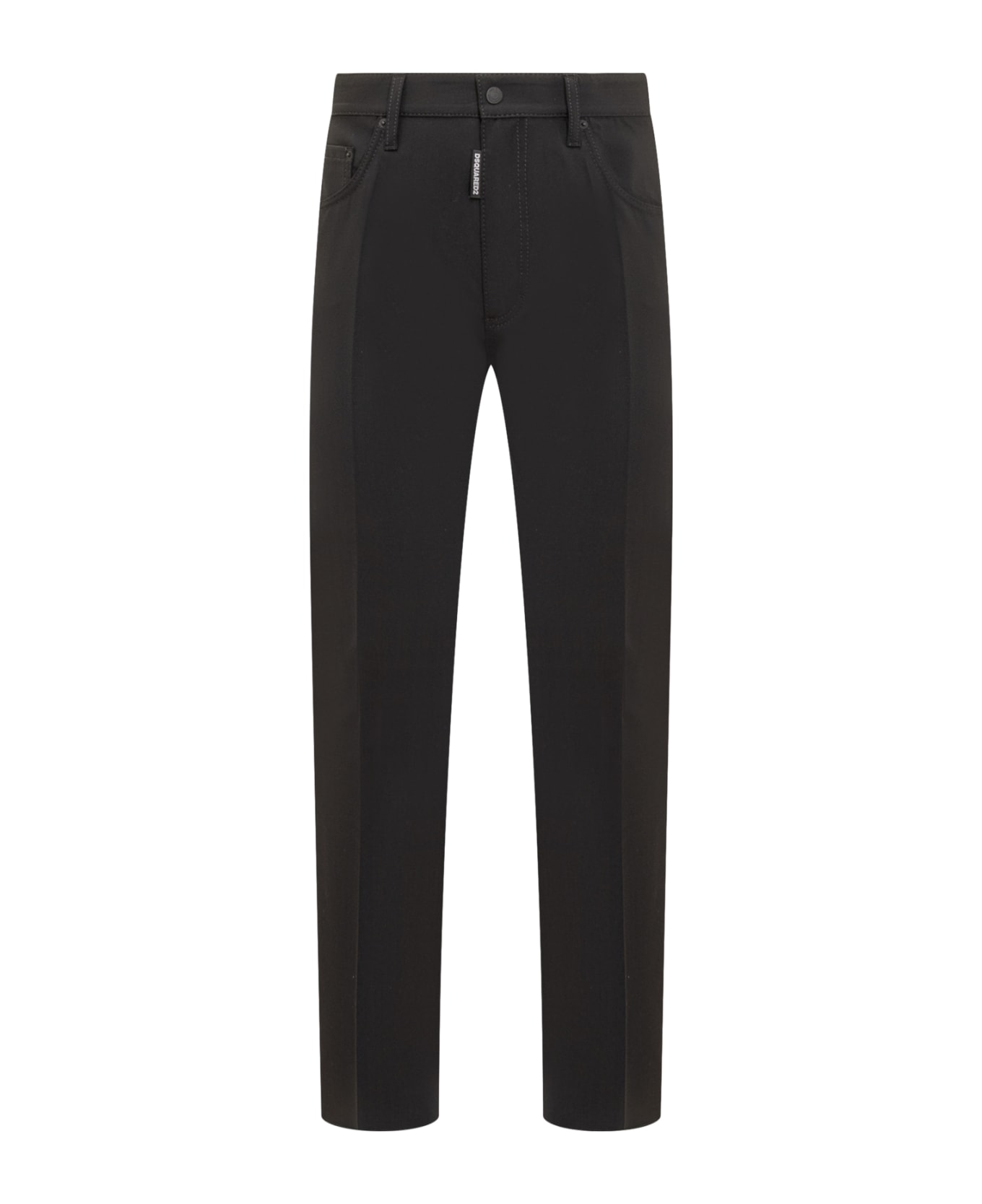 Dsquared2 Trousers With Ironed Crease - BLACK ボトムス
