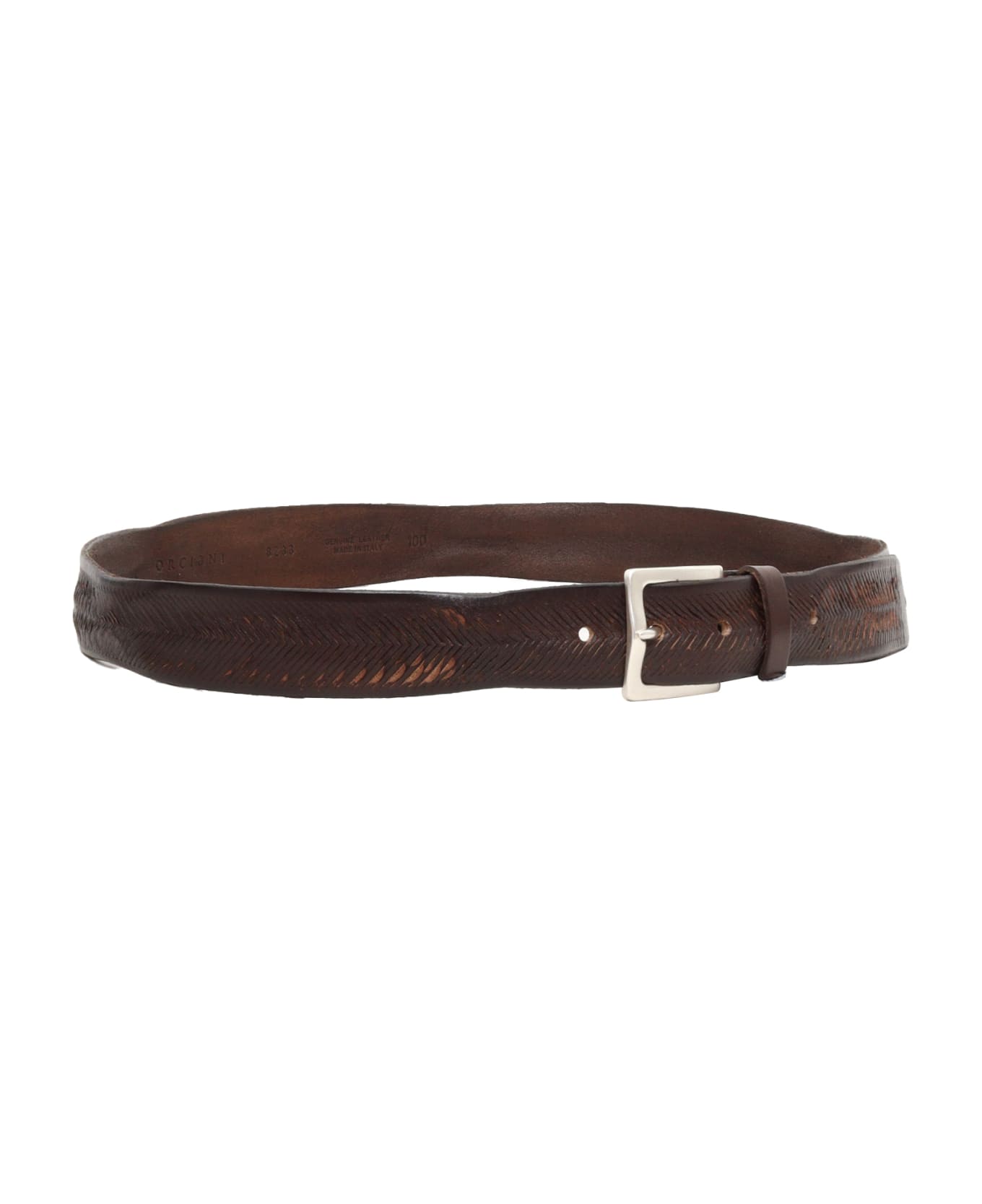 Orciani Carved Brown Belt - BROWN ベルト