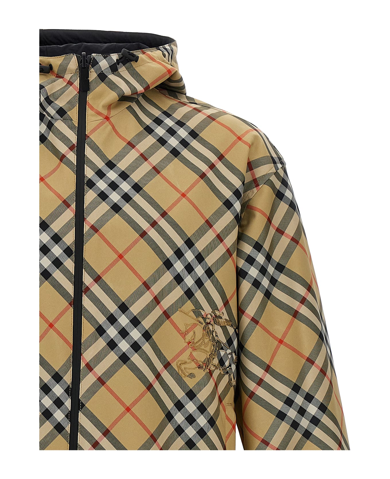 Burberry Check Waterproof Jacket - Beige