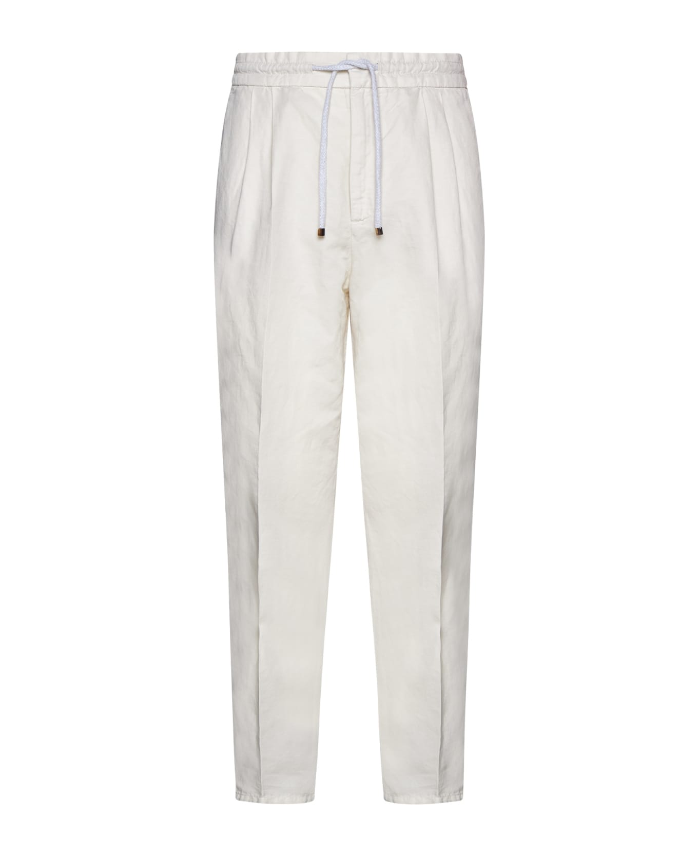 Brunello Cucinelli Pleated Trousers - White スウェットパンツ