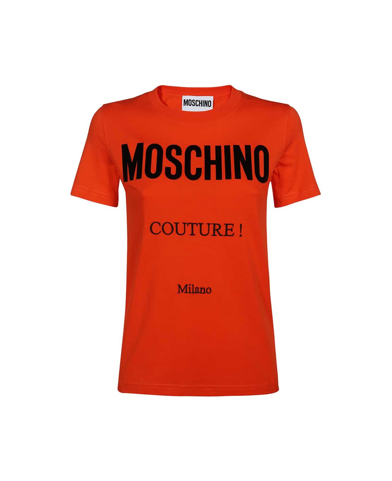 Moschino Logo Crew-neck T-shirt - red Tシャツ