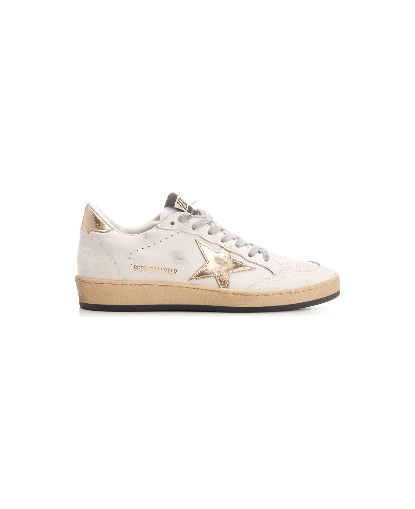 Golden Goose 
ball Star
 Sneaker - WHITE/GOLD