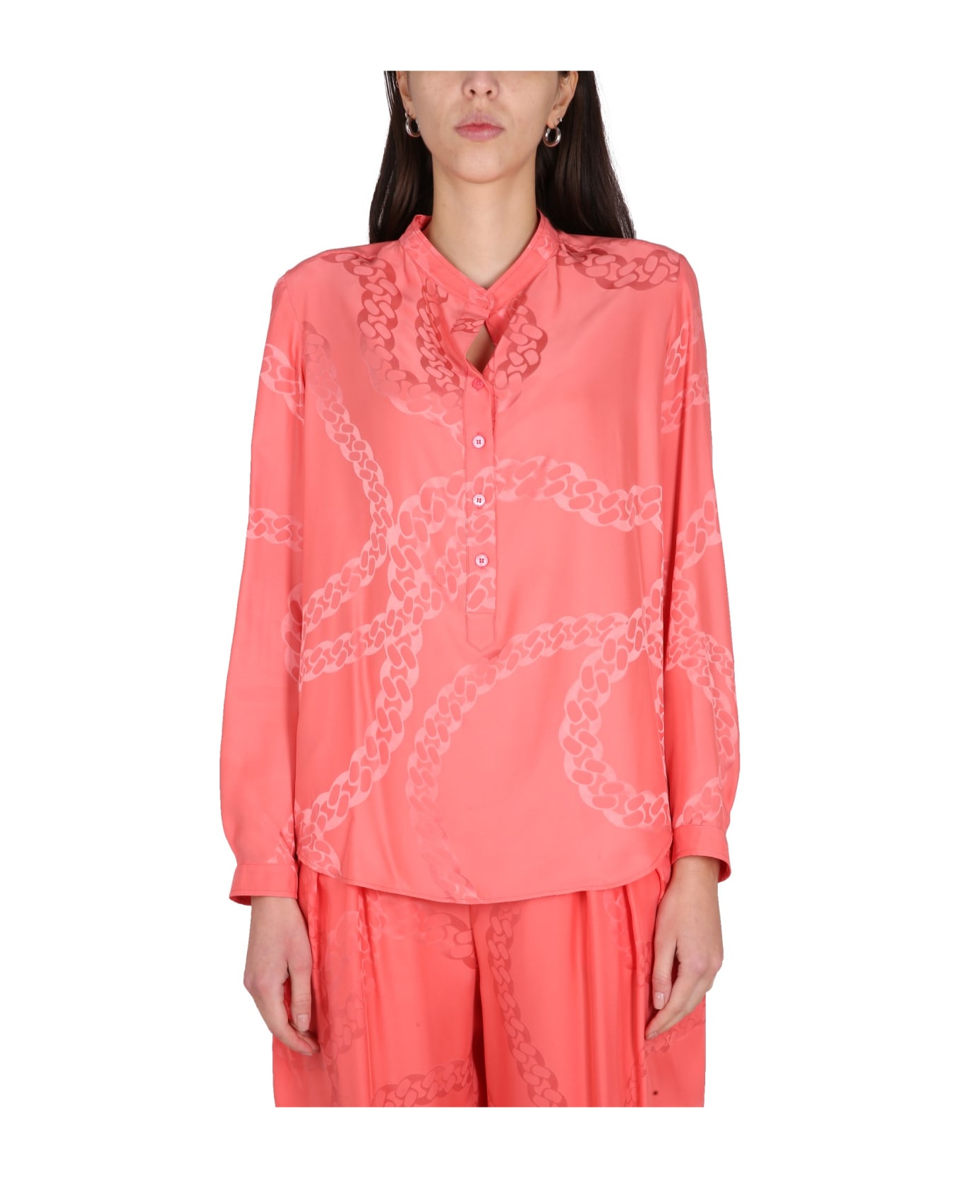 Stella McCartney Silk Blend Shirt - Bubblegum