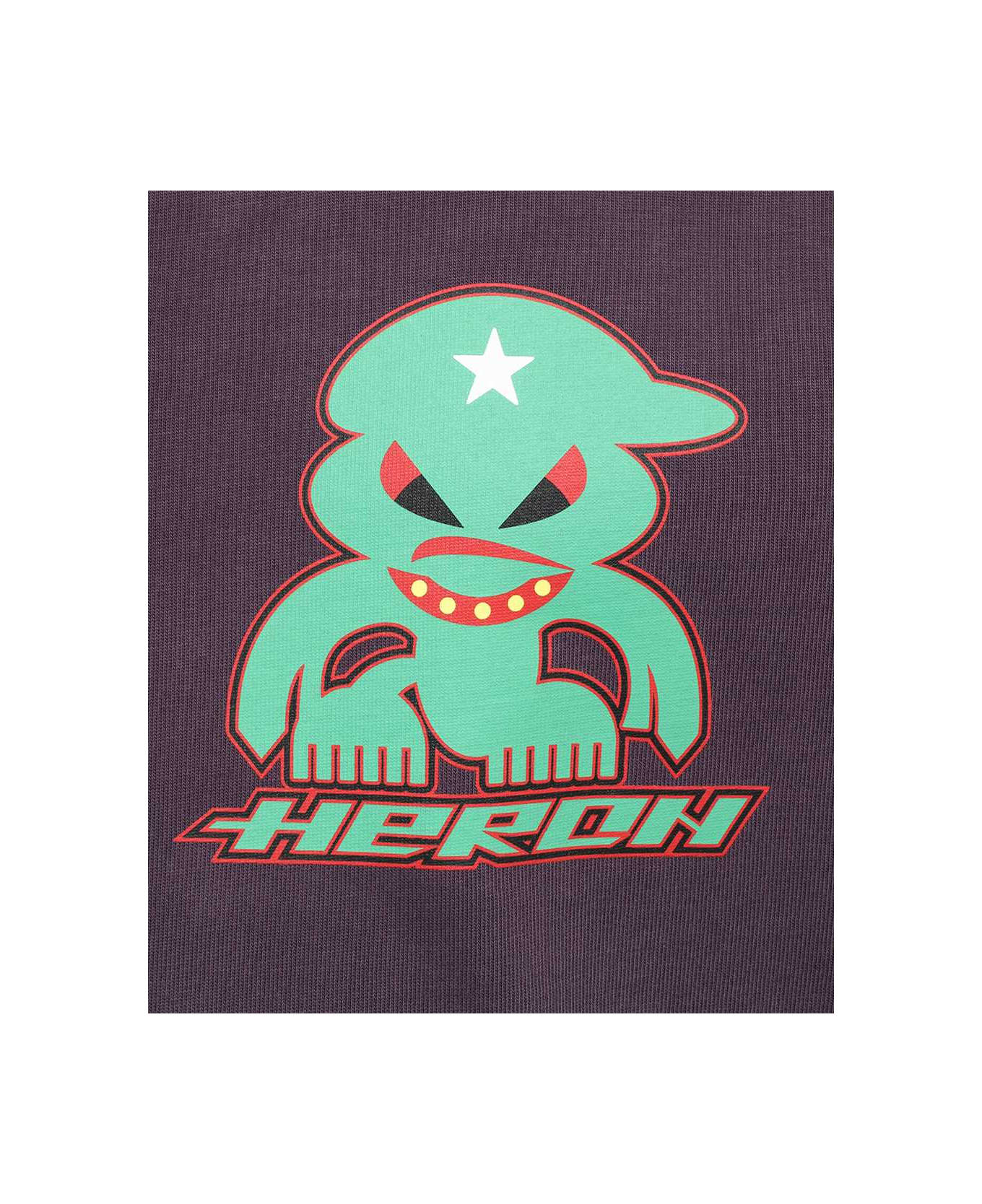 HERON PRESTON Cotton T-shirt - purple