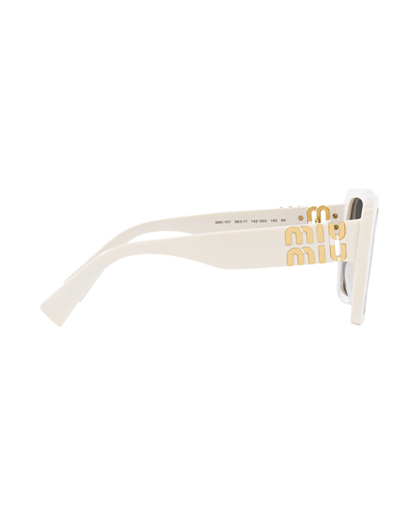 Miu Miu Eyewear Mu 10ys White Sunglasses - White サングラス