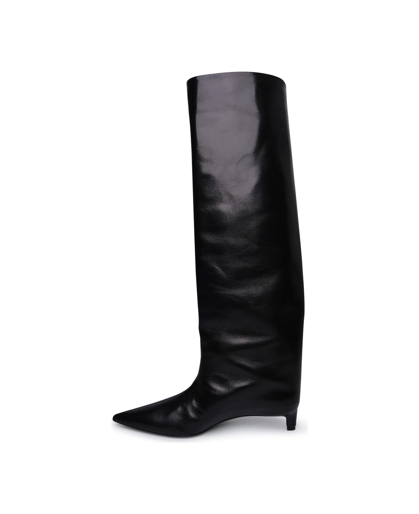 Jil Sander Black Leather Boots - Black ブーツ