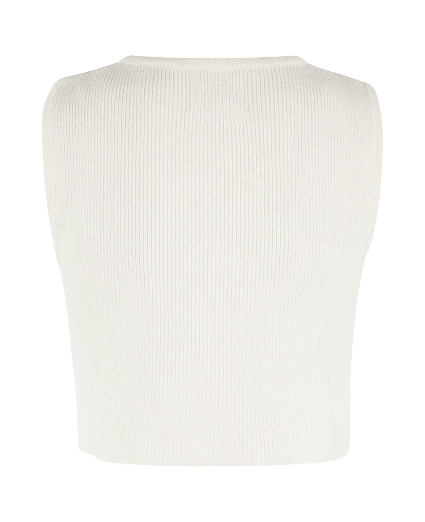 Loulou Studio Cropped Top - Rice Ivory