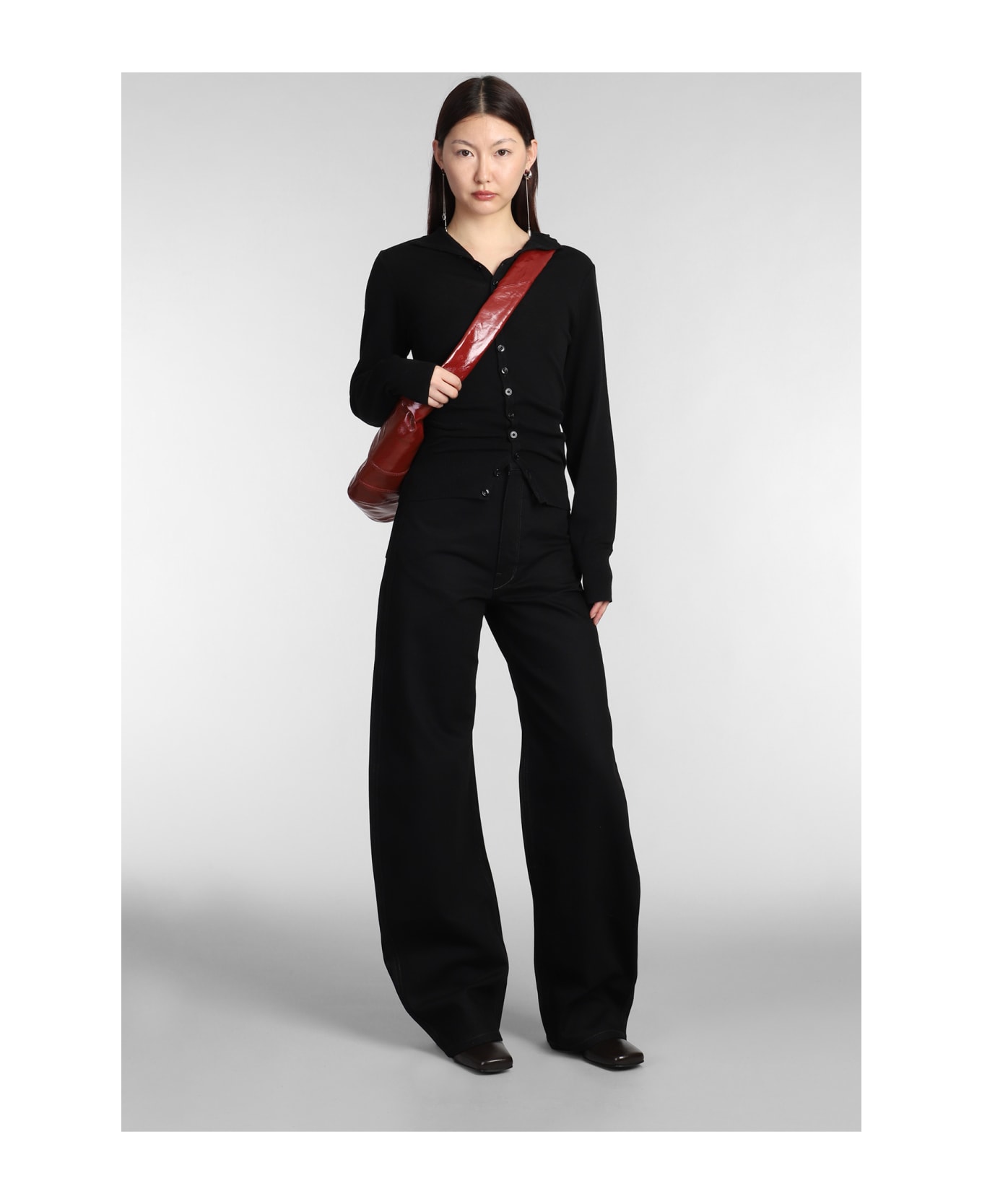 Lemaire Knitwear In Black Cotton - Black