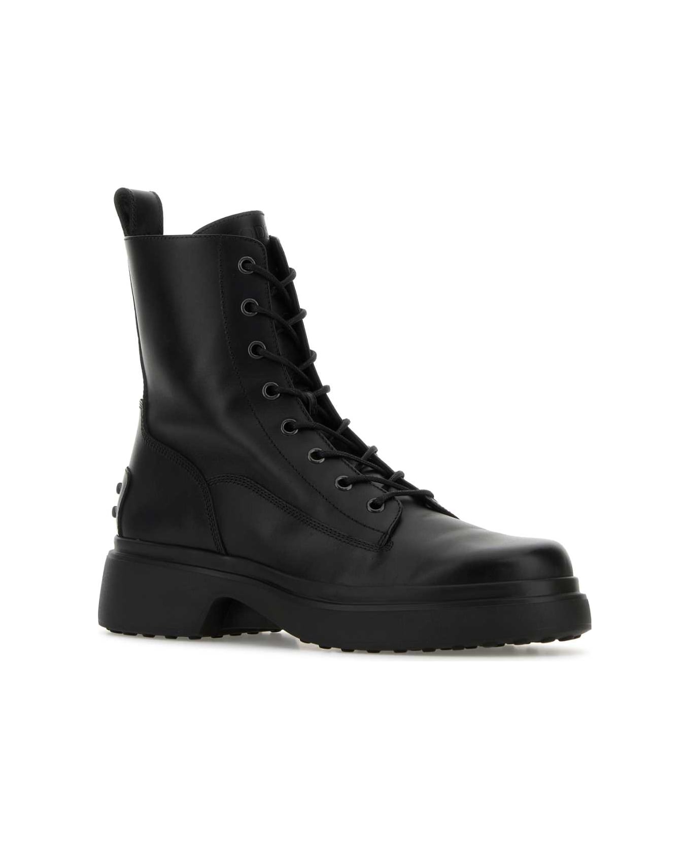 Tod
s Black Leather Ankle Boots - NERO