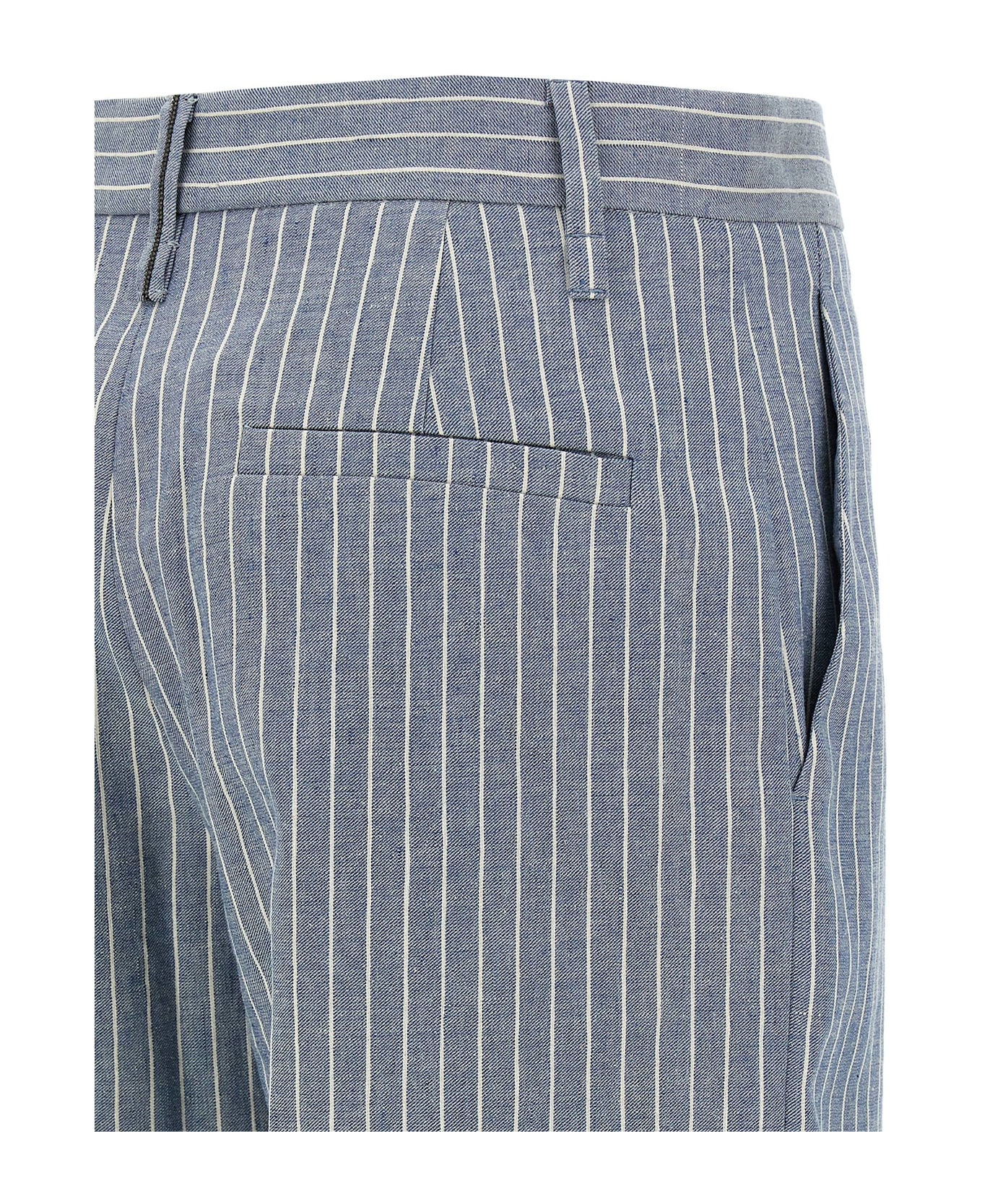 Brunello Cucinelli Pinstripe Pants - Multicolor