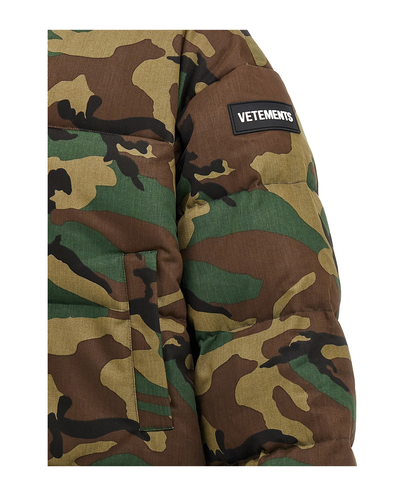 VETEMENTS Camouflage Down Jacket - Green