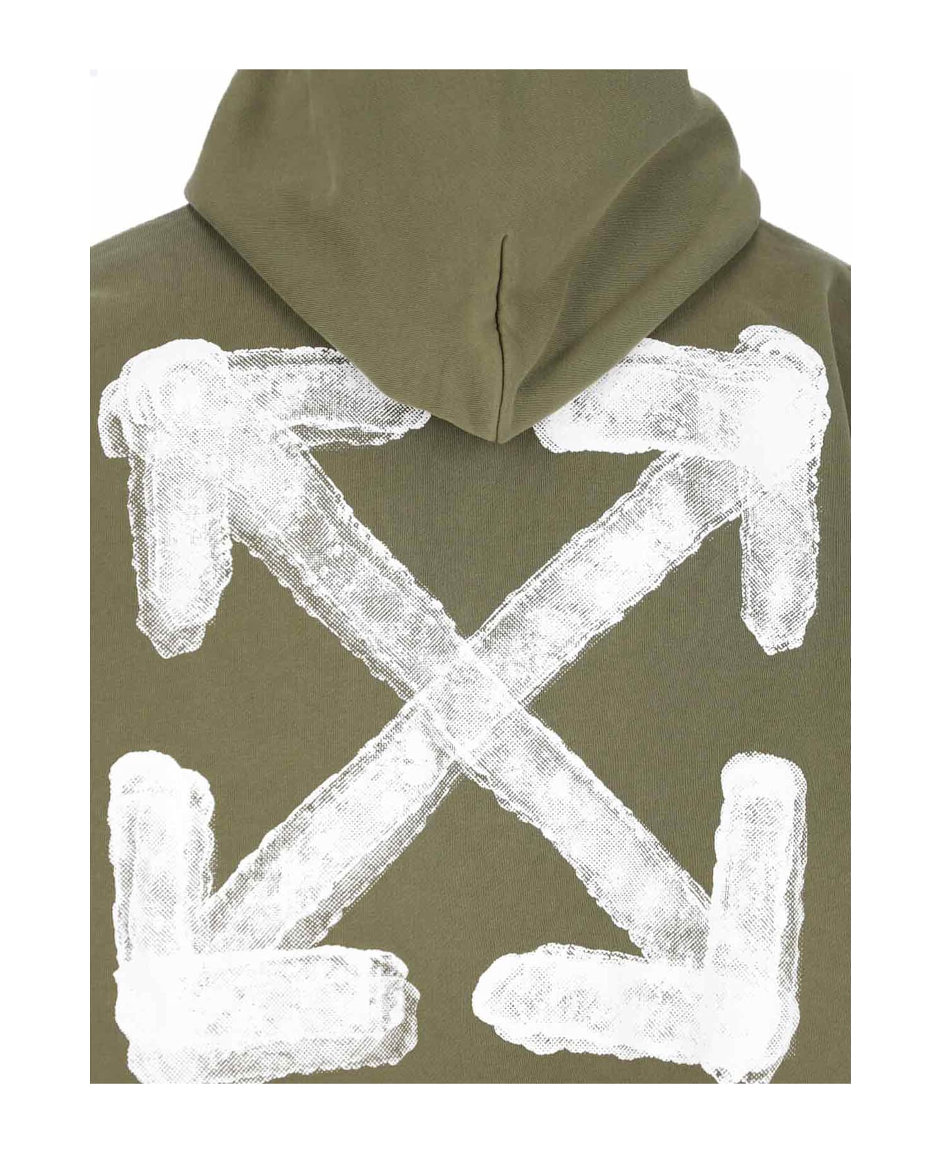 Off-White 
spray Arrow
 Hoodie - Winter Moss W