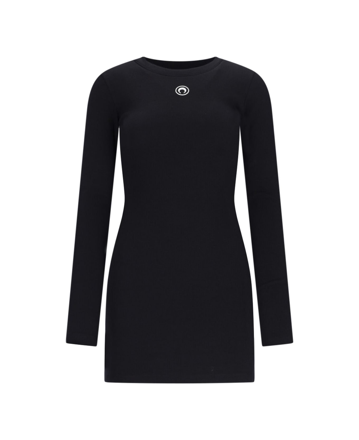 Marine Serre Logo Mini Dress - Black