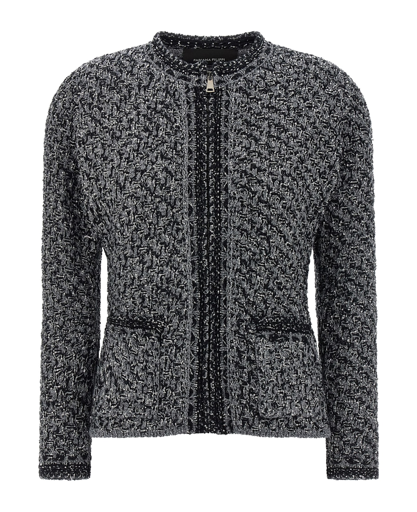 Fabiana Filippi Tweed Jacket - Blue
