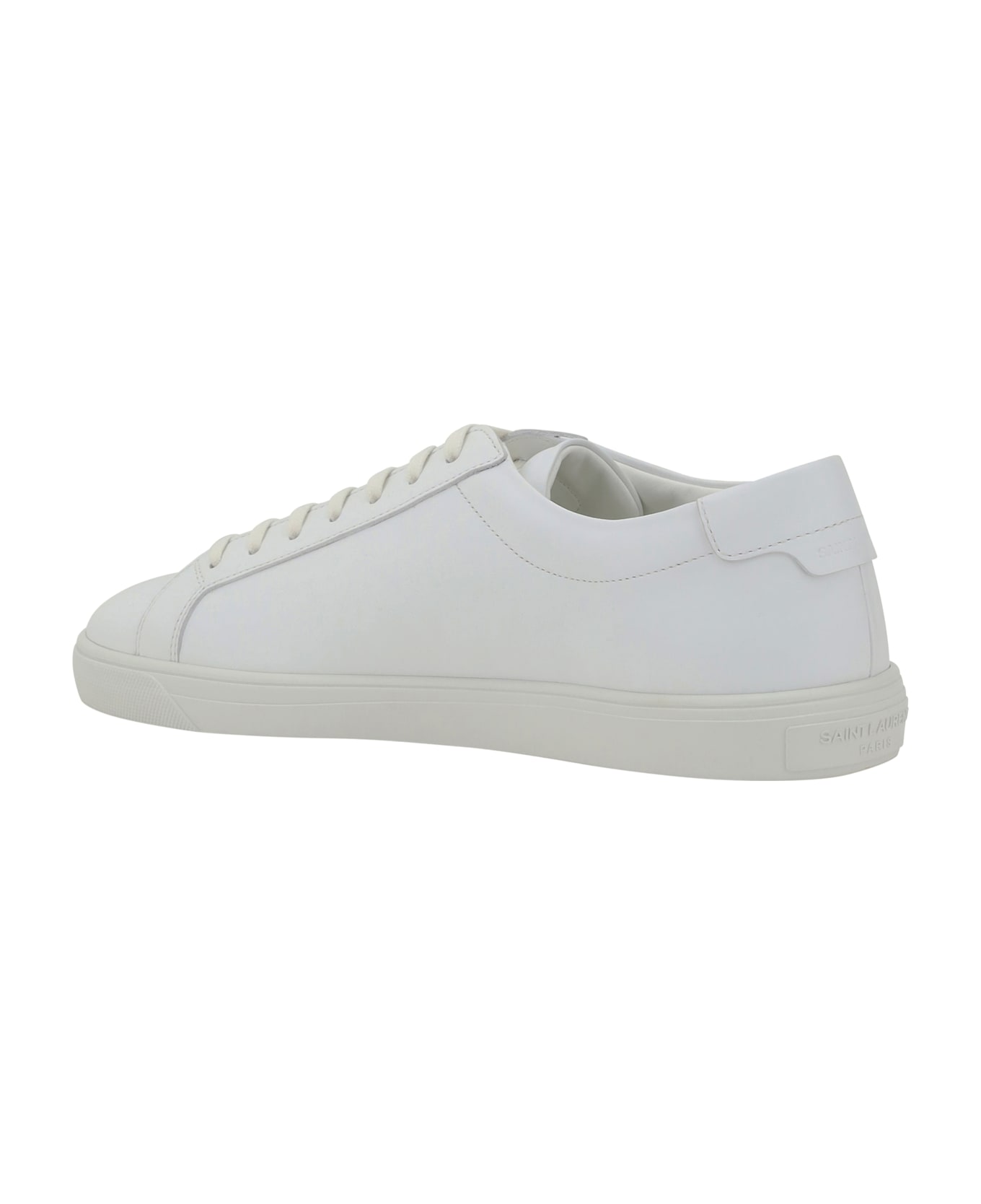 Saint Laurent Leather Sneakers - Bianco スニーカー