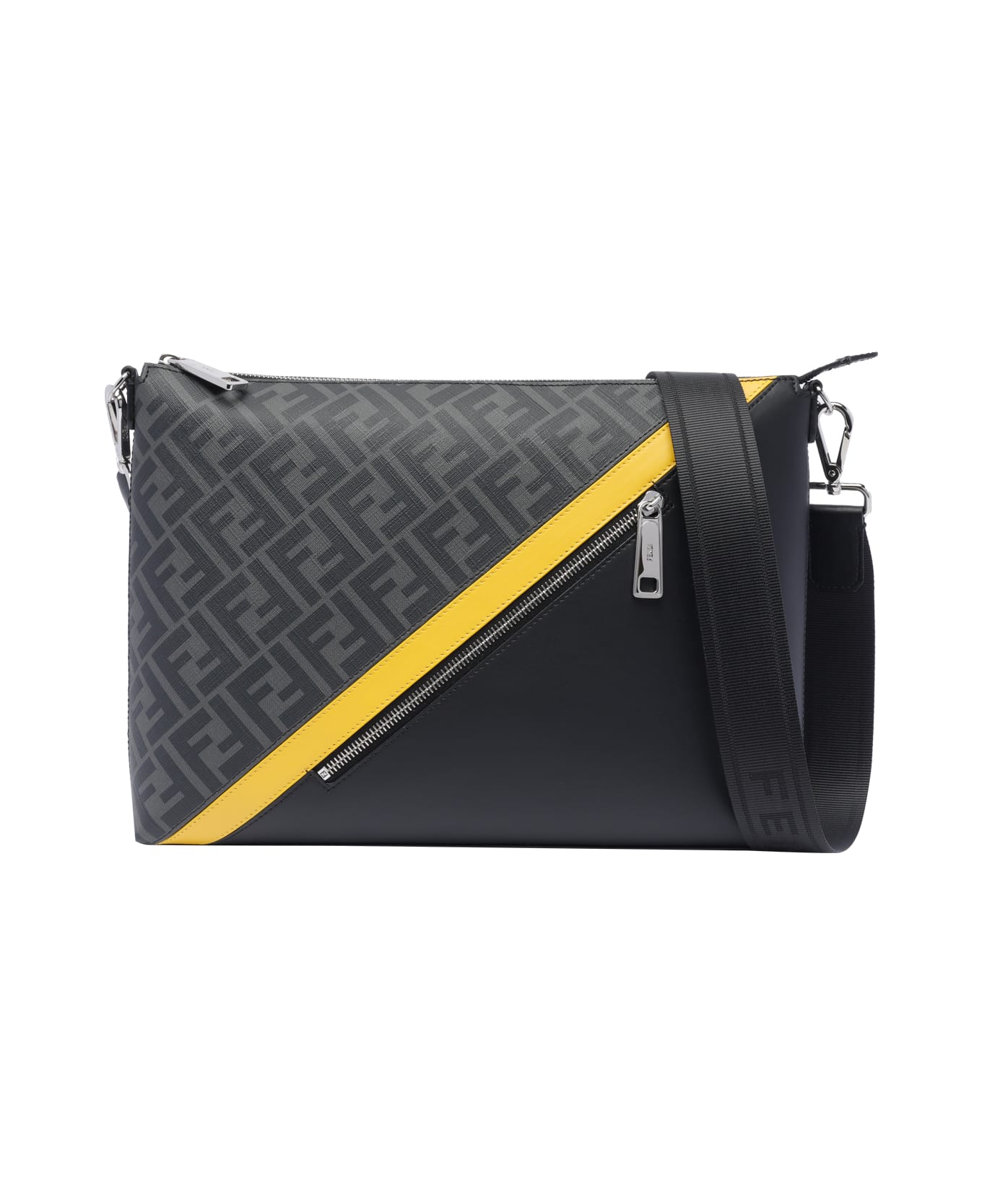 Fendi Diagonal Messenger - Black