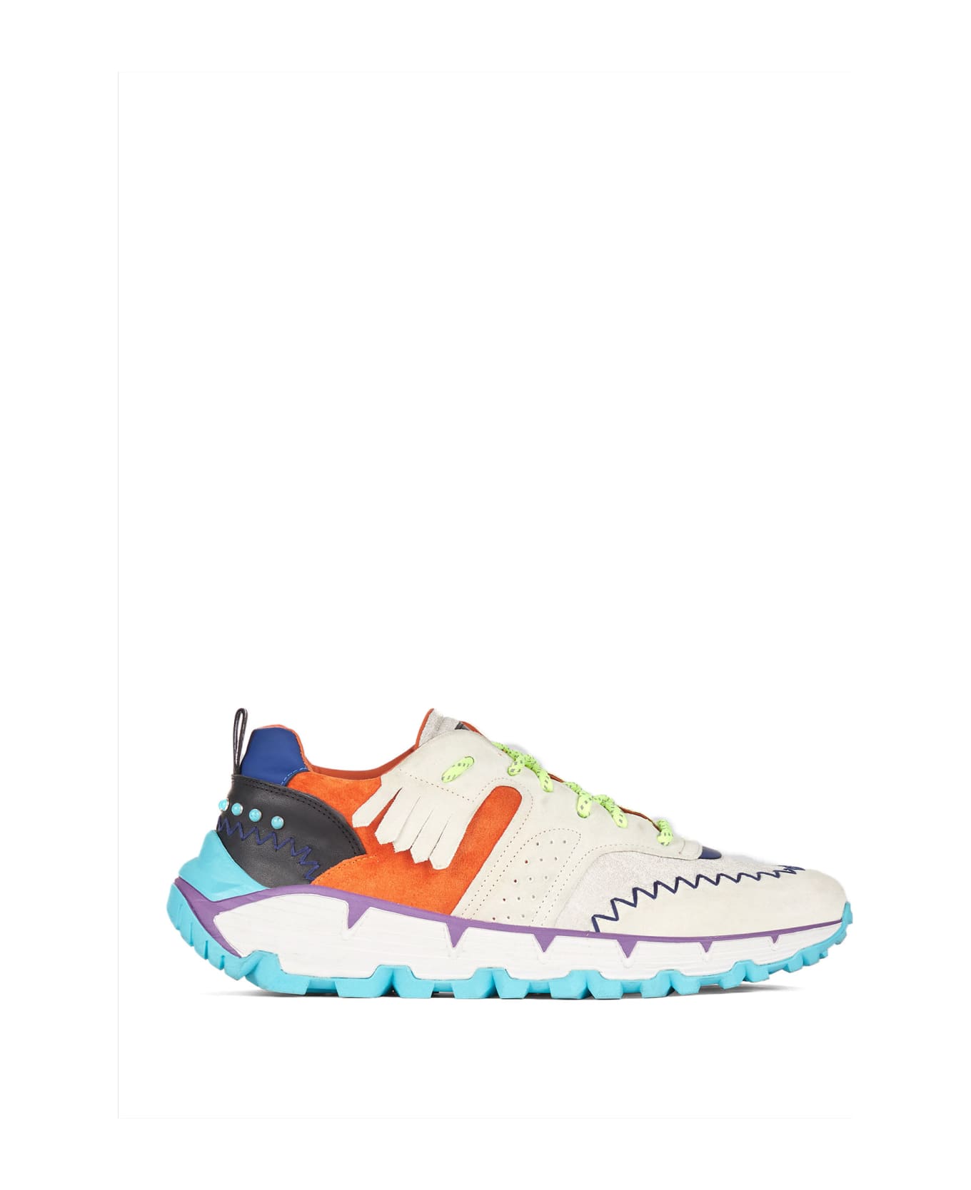 Etro Earthbeat Sneakers - CREAM/ORANGE