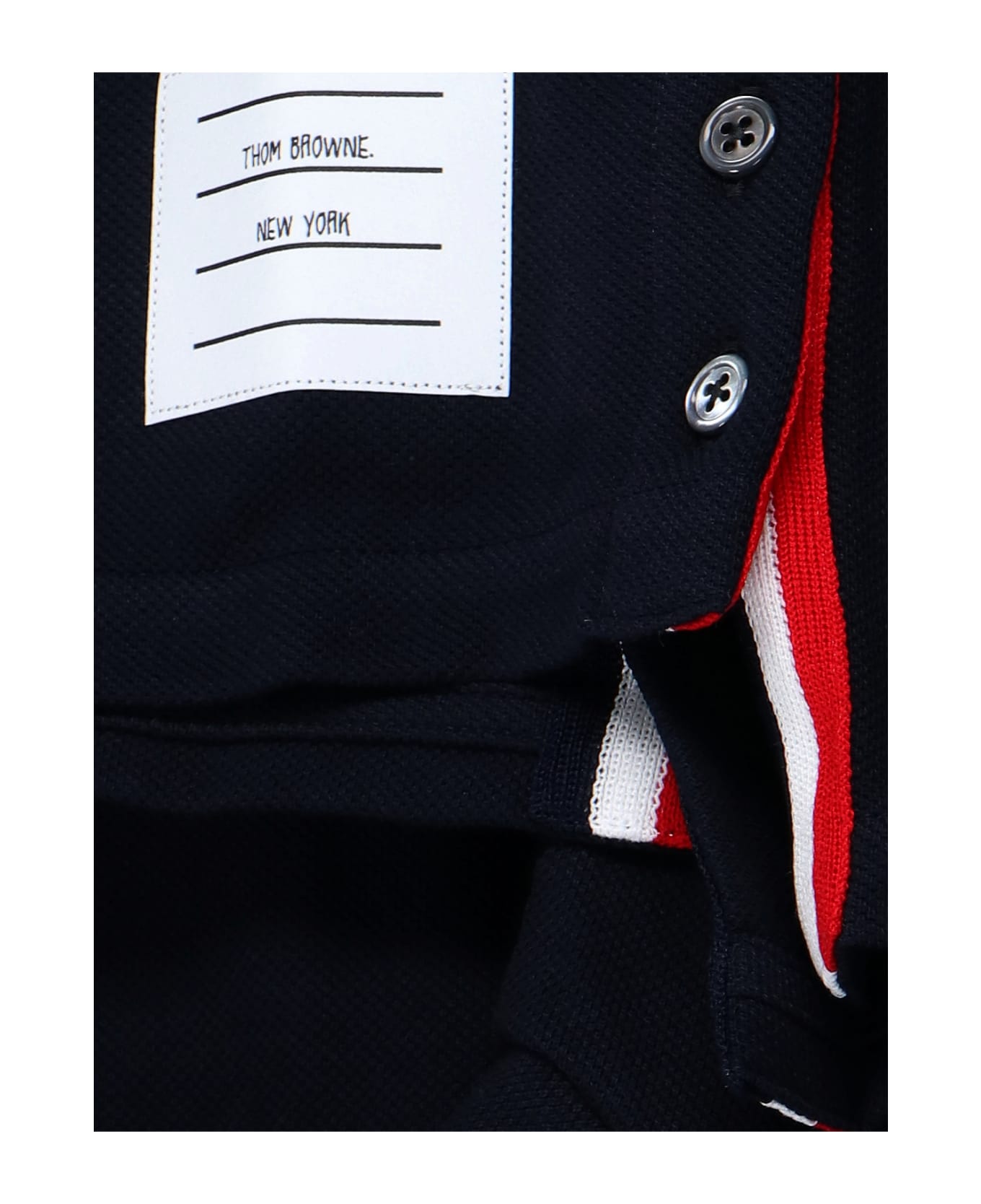 Thom Browne Back Tricolour Stripes T-shirt - Blue