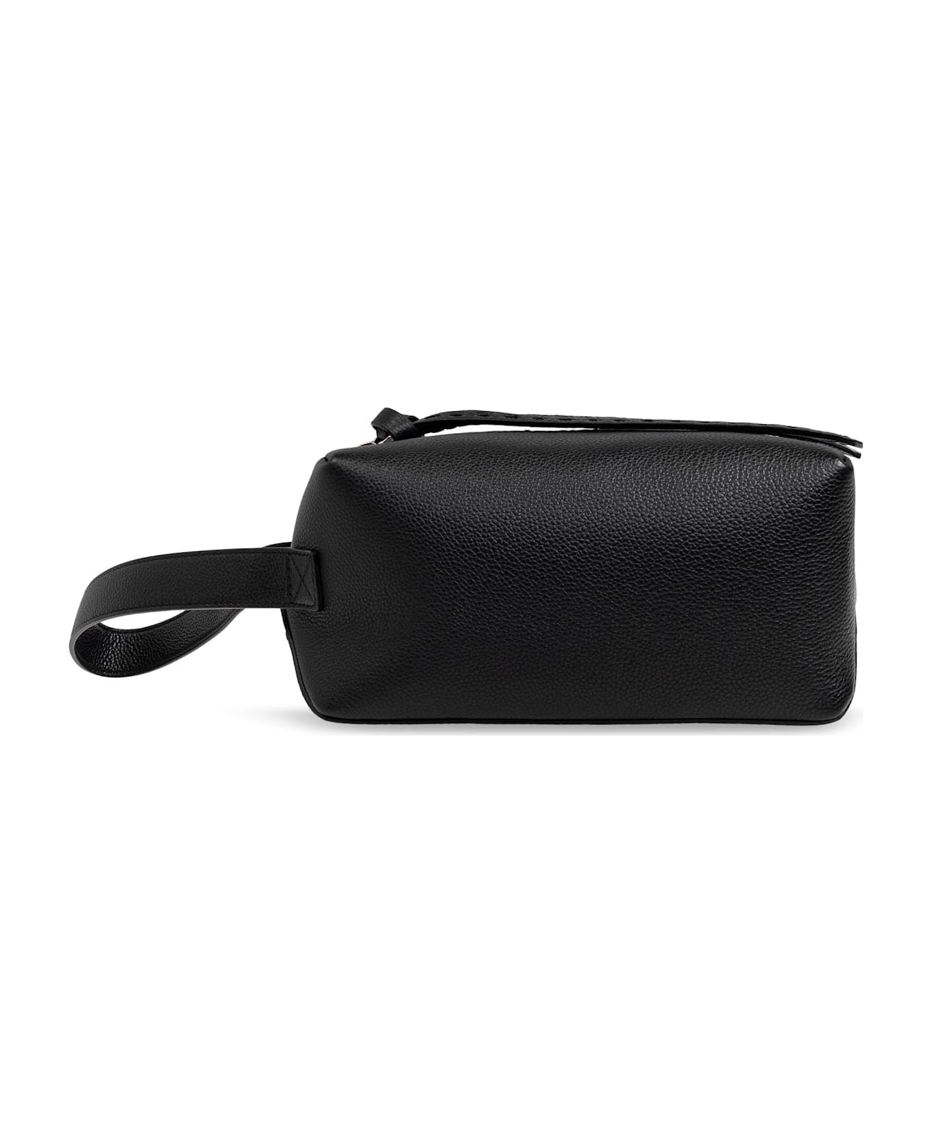 Fendi Leather Makeup Bag - Gxn Nero Palladio