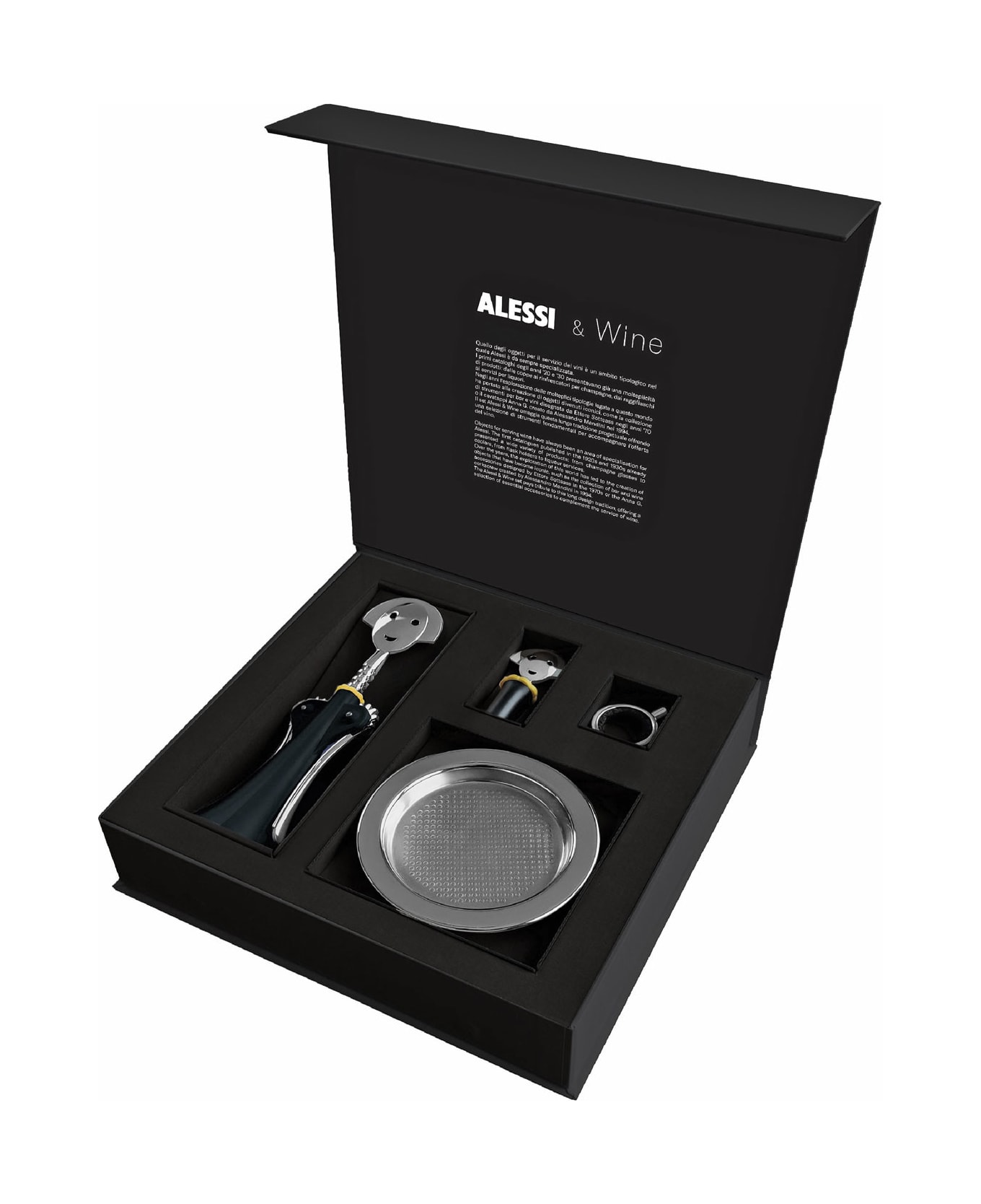 Alessi Wine Gift Anna Set - Nero