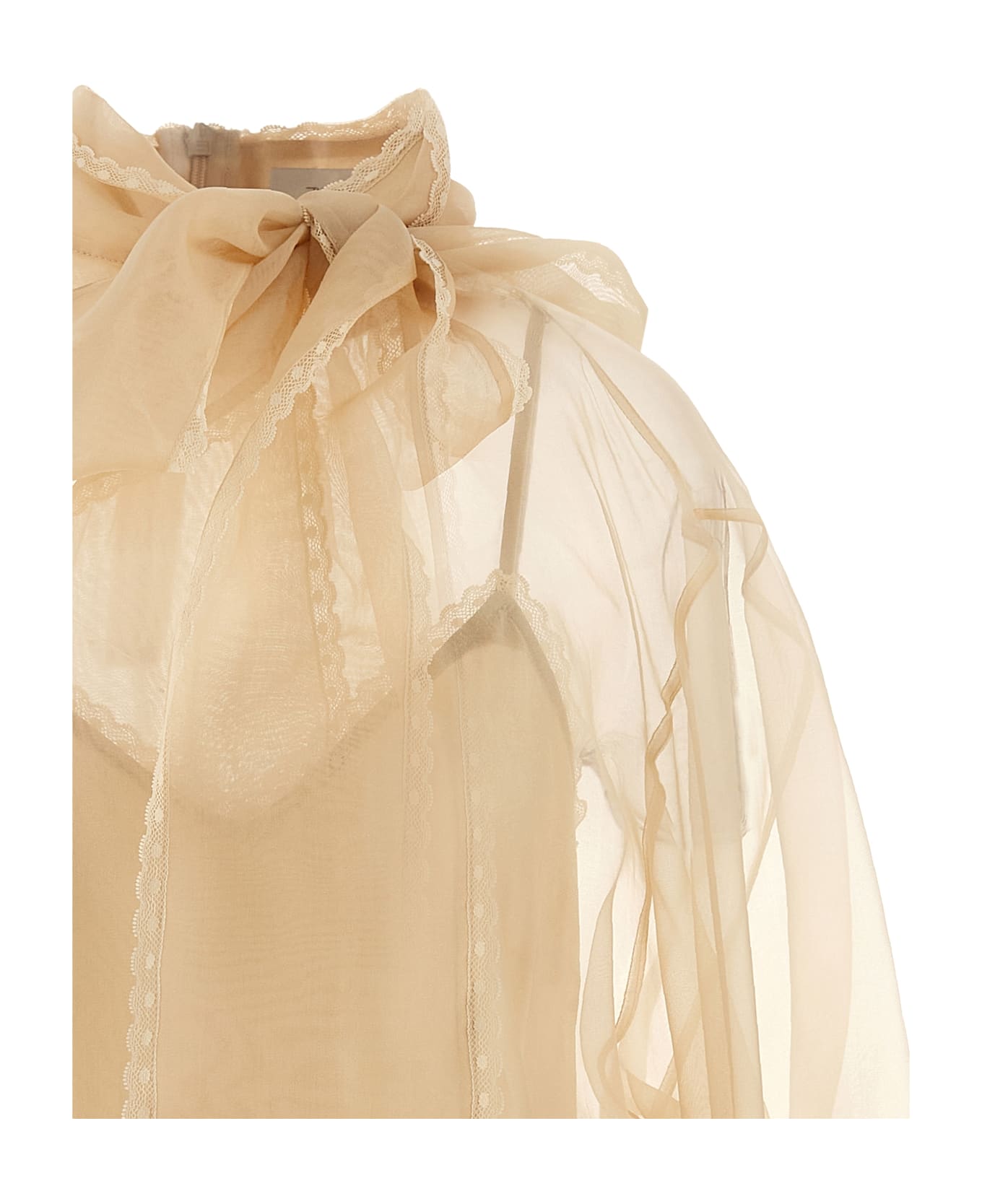 Zimmermann 
memento Organza
 Blouse - Beige