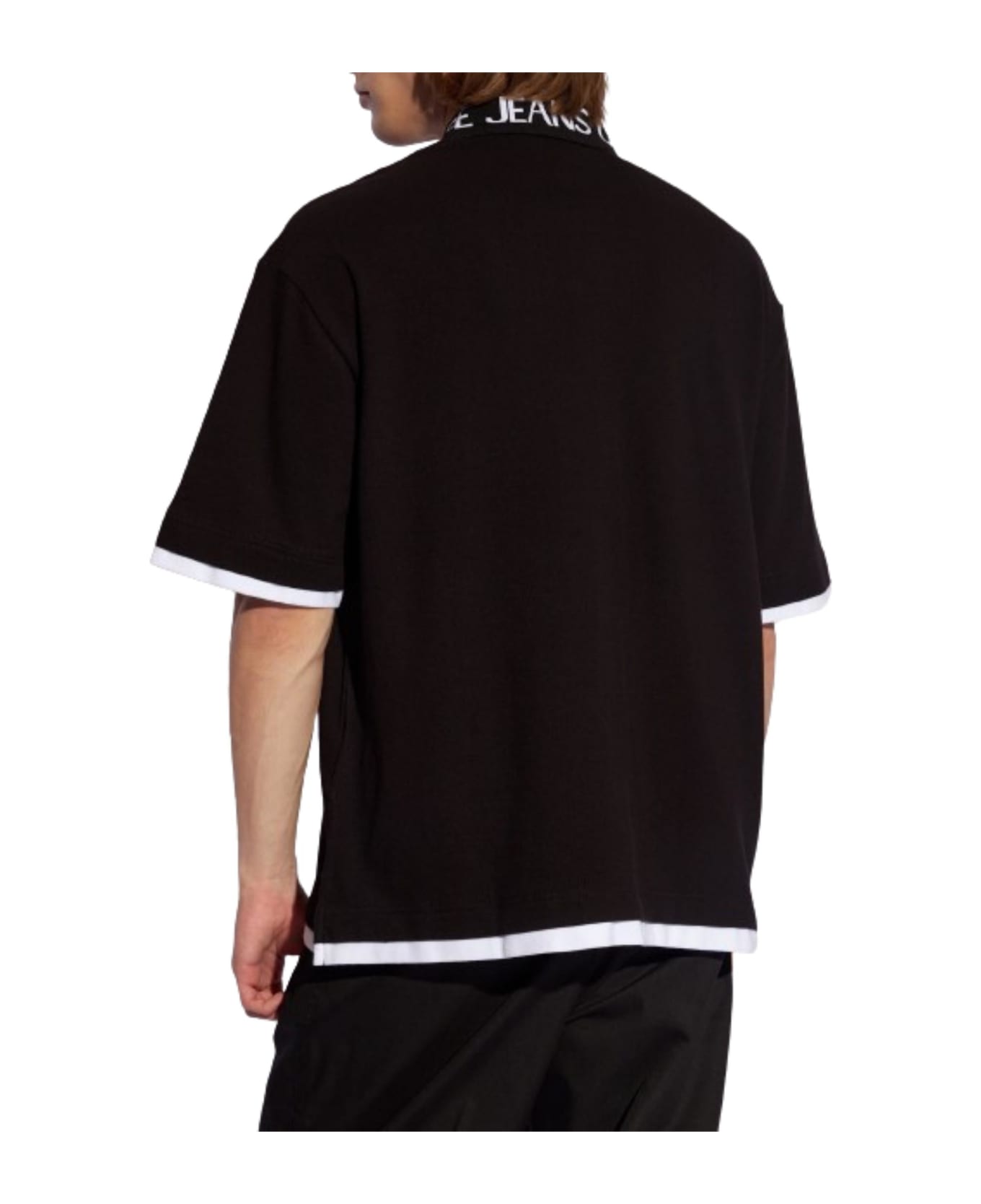 Versace Jeans Couture Polo - BLACK ポロシャツ